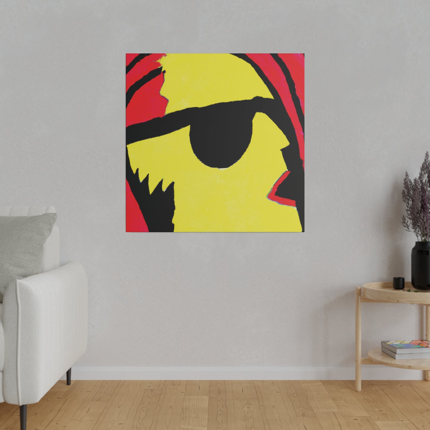 9456P - Rockstar Painting Print | Face | Abstract | Poster | Home Decor | Wall Art | Music Art | Canvas