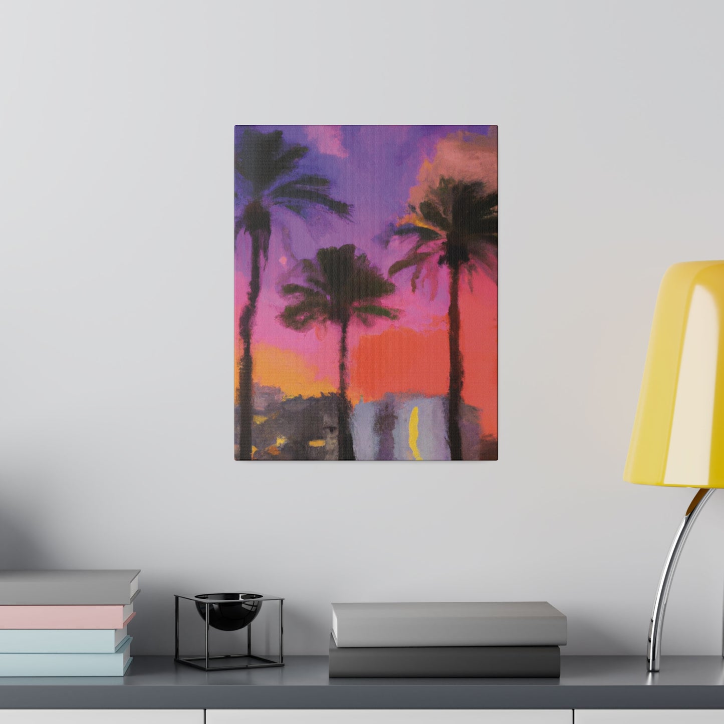 722V - Miami Beach Sunset Painting Print | Miami | Beach | Sunset | Poster | Home Decor | Wall Art | Canvas