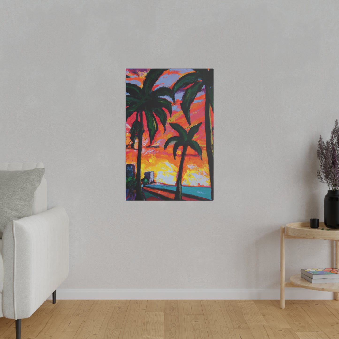 5471R - Miami Beach Sunset Painting Print | Miami | Beach | Sunset | Poster | Home Decor | Wall Art | Canvas