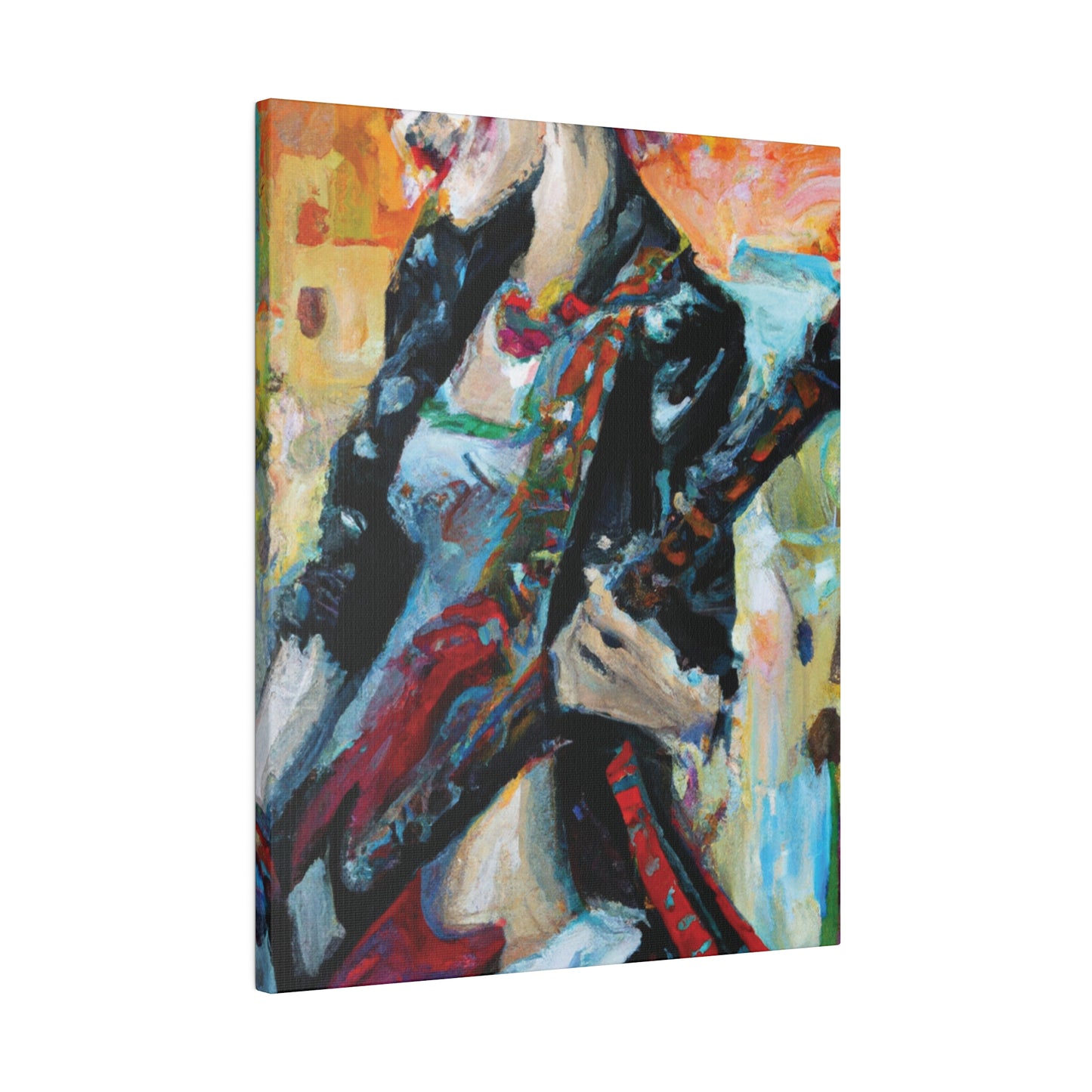 732X - Rockstar Oil Painting Style Print | Poster | Home Decor | Wall Art | Music Art | Canvas