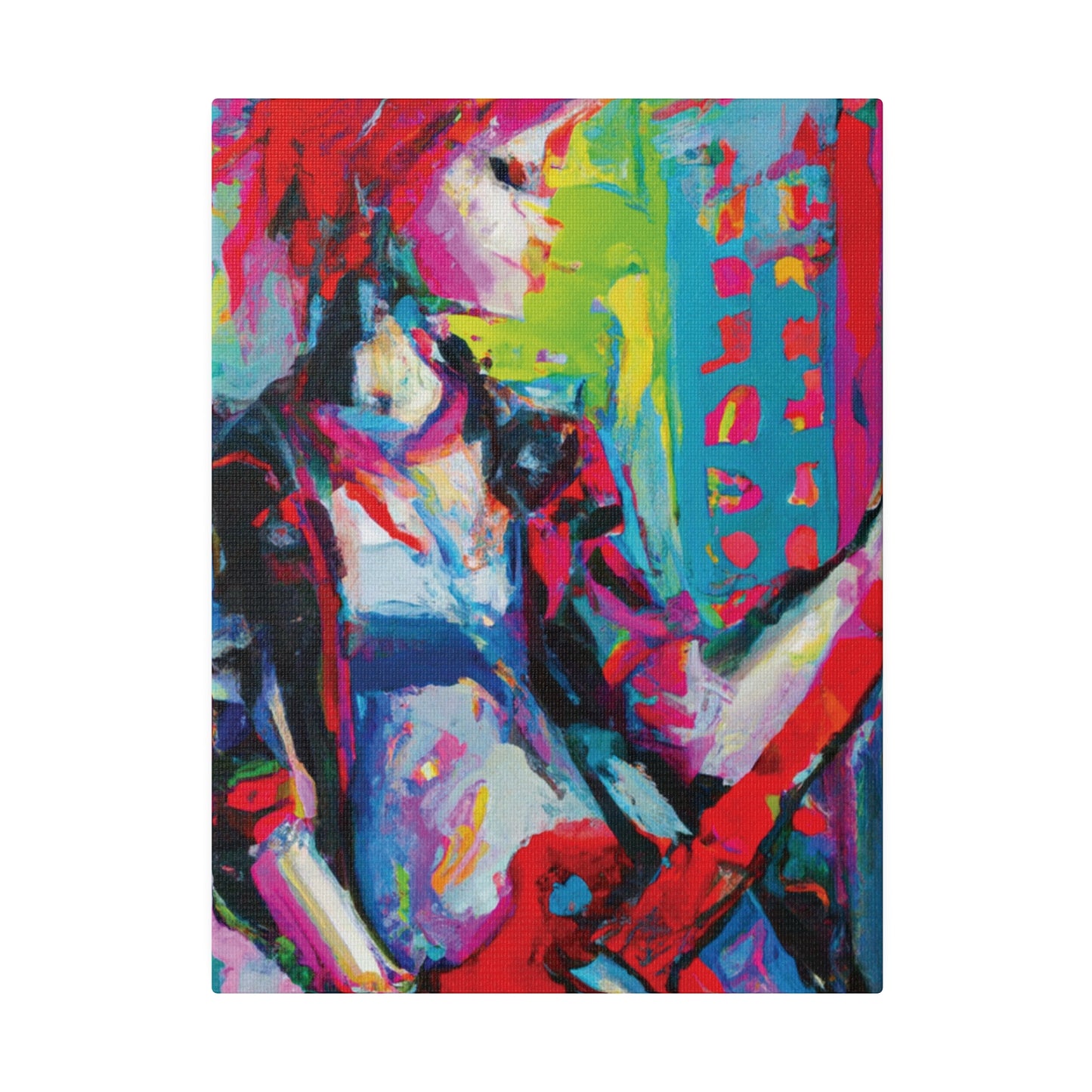 2177U - Rockstar Oil Painting Style Print | Poster | Home Decor | Wall Art | Music Art | Canvas