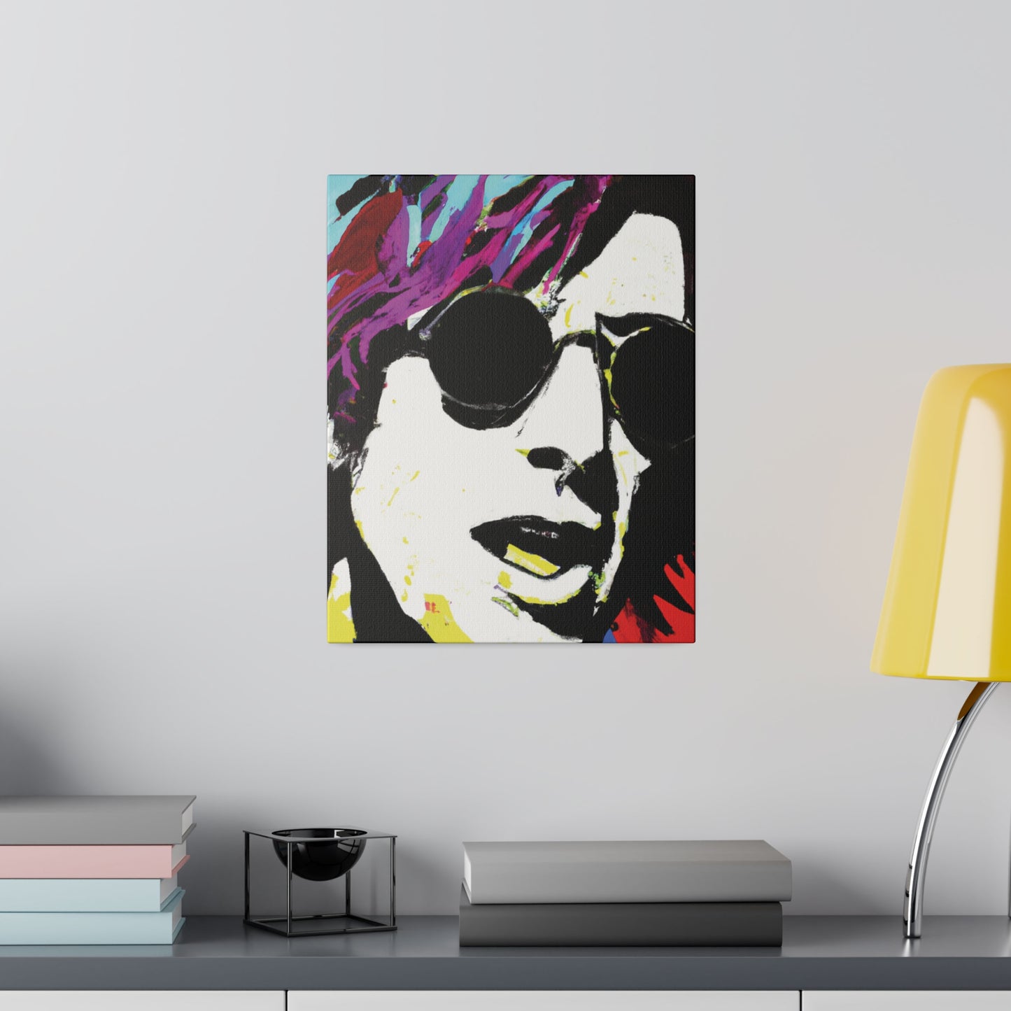 9436F - Rockstar Painting Print | Face | Abstract | Poster | Home Decor | Wall Art | Music Art | Canvas