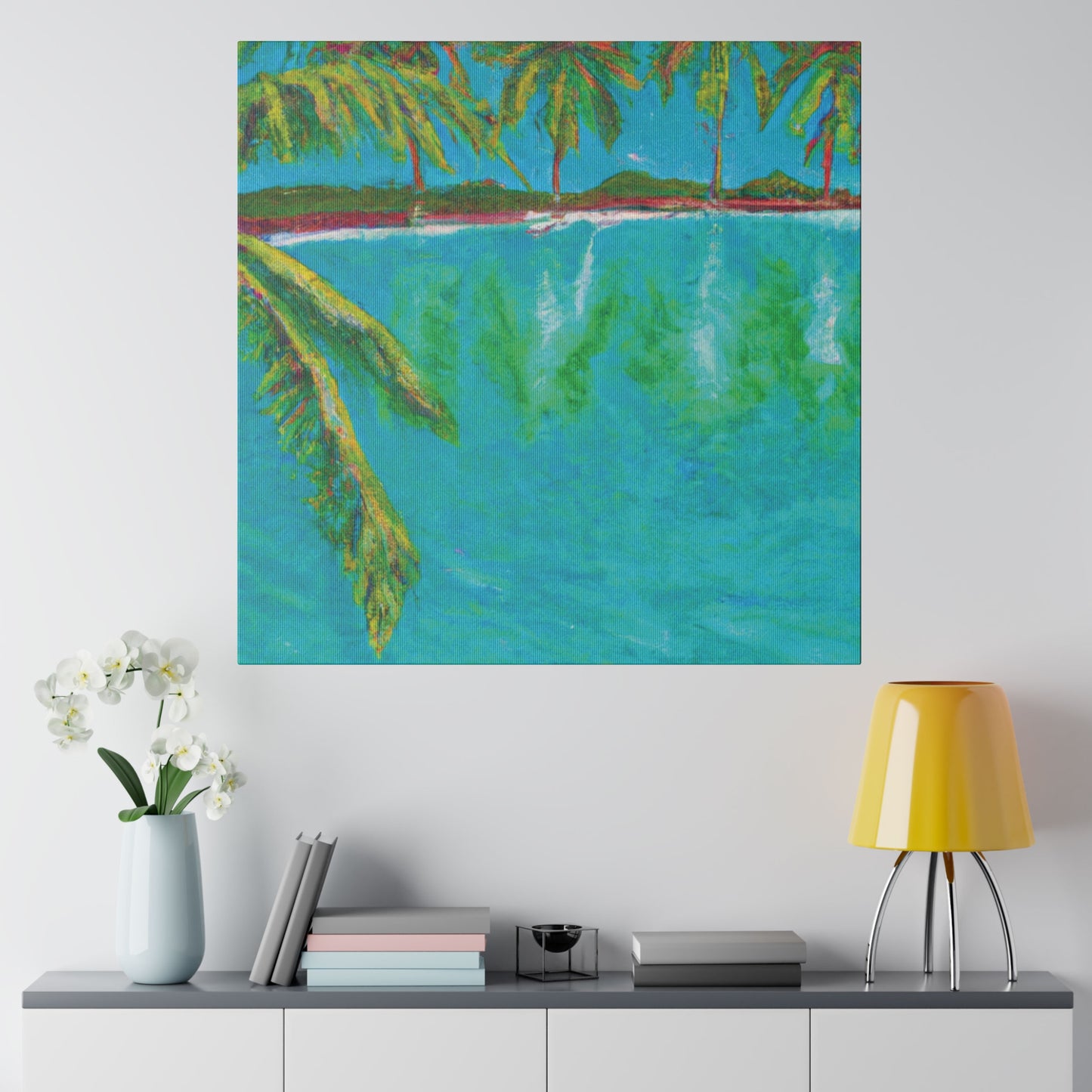 3255Q - Bahamas Ocean Painting Print | Bahamas | Ocean | Beach | Poster | Home Decor | Wall Art | Canvas