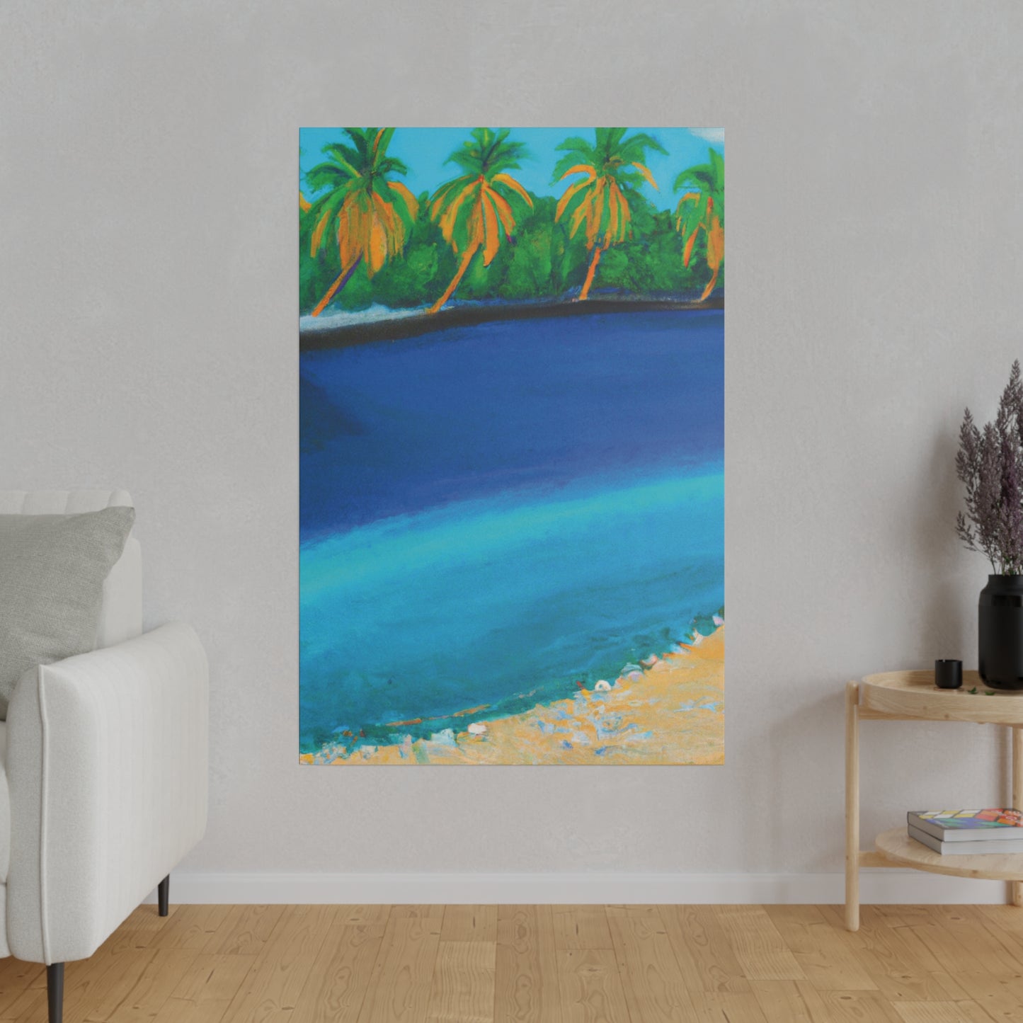 4195T - Bahamas Ocean Painting Print | Bahamas | Ocean | Beach | Poster | Home Decor | Wall Art | Canvas