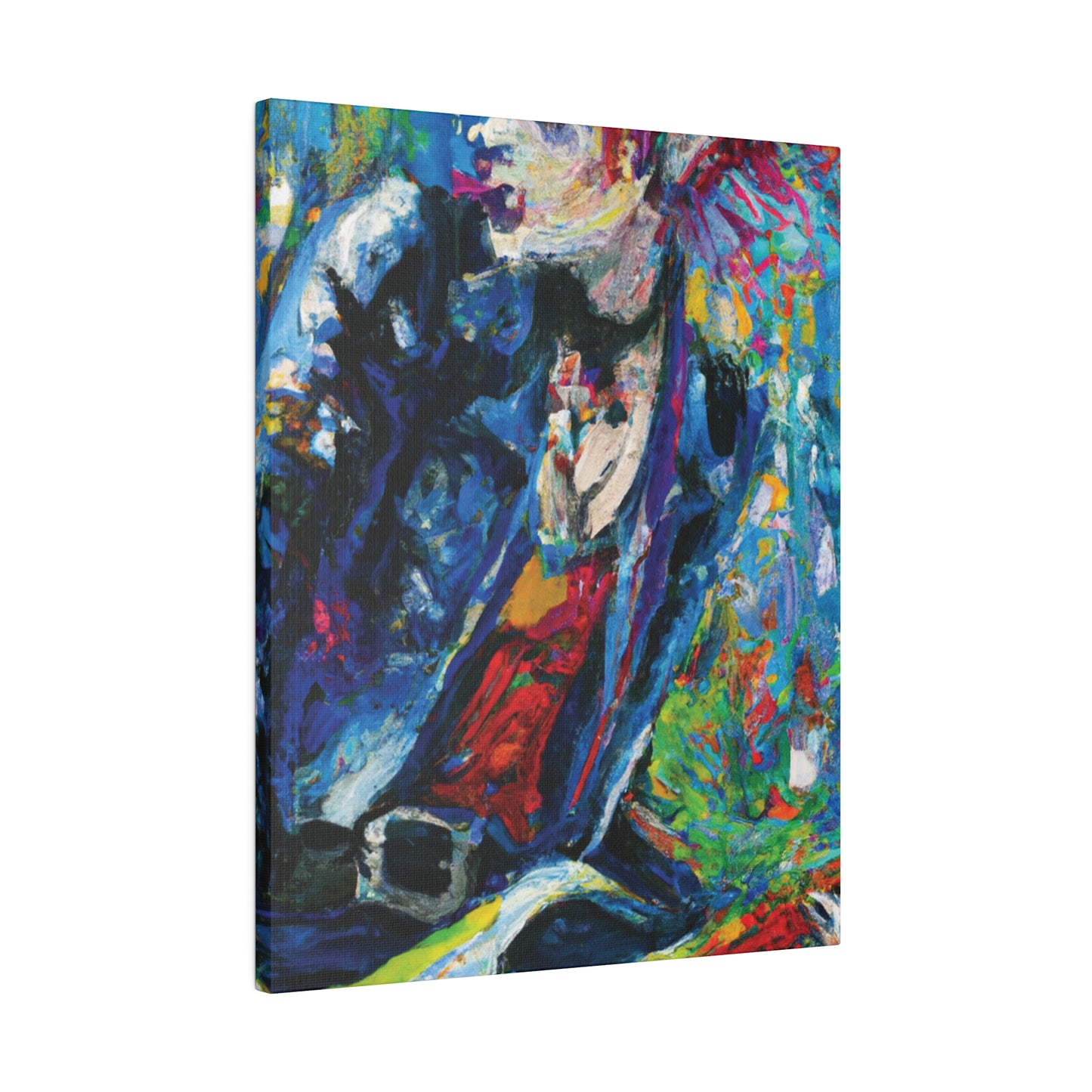 4672G - Rockstar Oil Painting Style Print | Poster | Home Decor | Wall Art | Music Art | Canvas