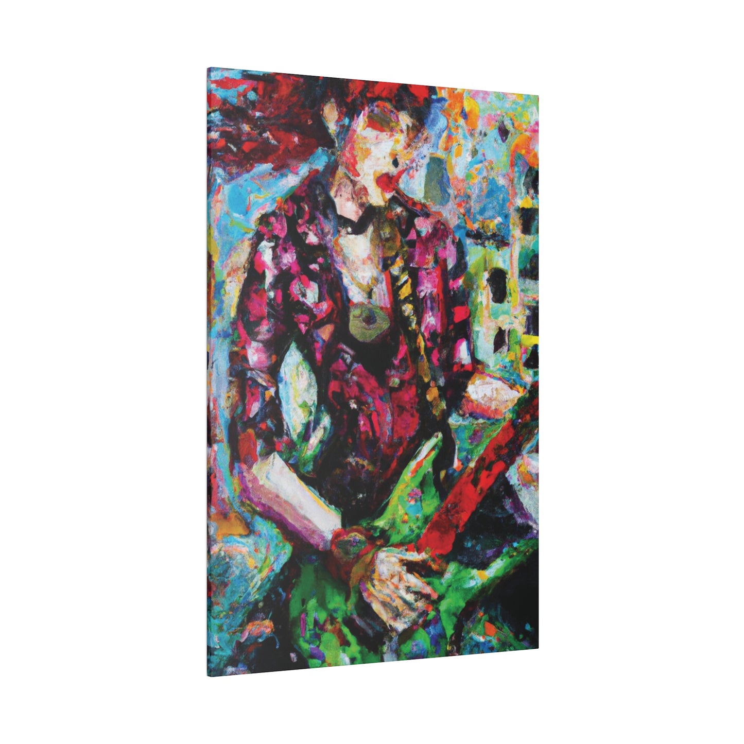 9453F - Rockstar Oil Painting Style Print | Poster | Home Decor | Wall Art | Music Art | Canvas
