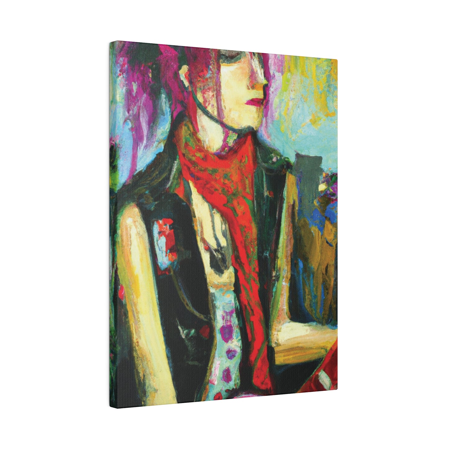 9141P - Rockstar Oil Painting Style Print | Poster | Home Decor | Wall Art | Music Art | Canvas