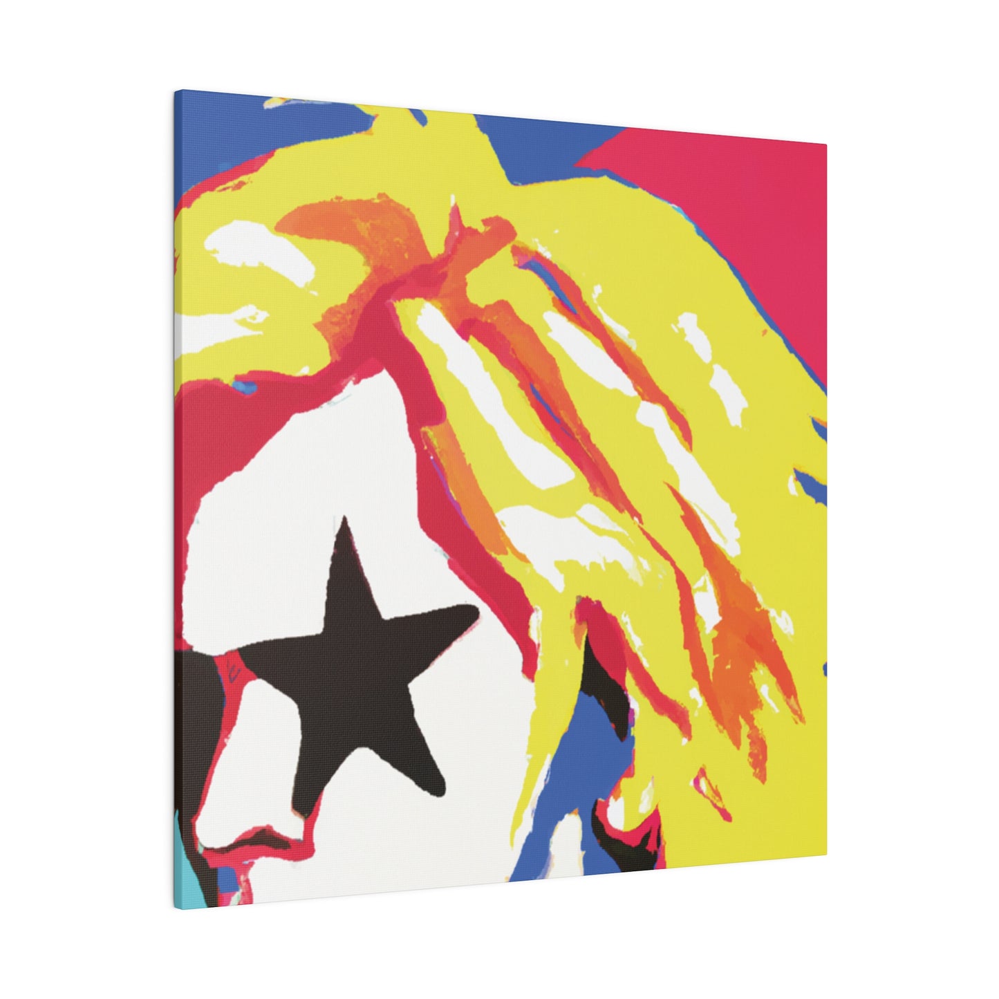 5402P - Rockstar Painting Print | Face | Abstract | Poster | Home Decor | Wall Art | Music Art | Canvas