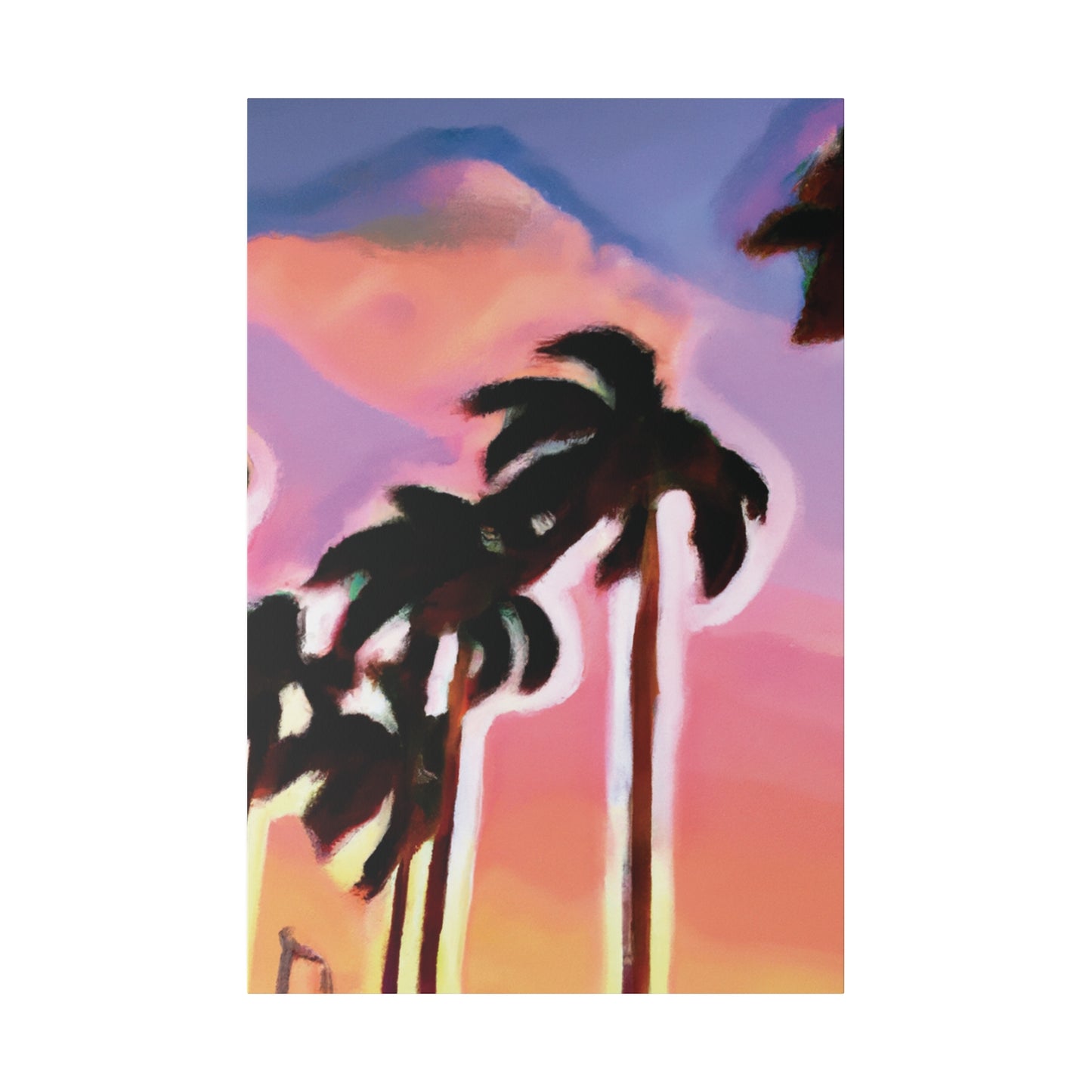 3563H - Miami Beach Sunset Painting Print | Miami | Beach | Sunset | Poster | Home Decor | Wall Art | Canvas