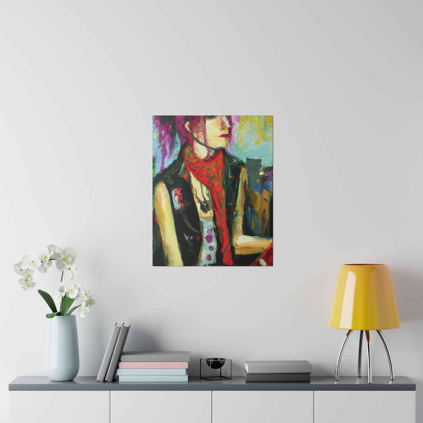 9141P - Rockstar Oil Painting Style Print | Poster | Home Decor | Wall Art | Music Art | Canvas