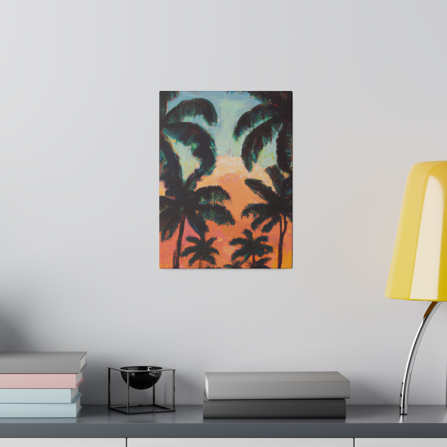 2854A - Miami Beach Sunset Painting Print | Miami | Beach | Sunset | Poster | Home Decor | Wall Art | Canvas