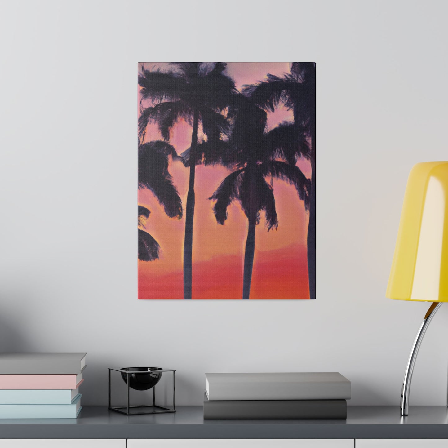 7239V - Miami Beach Sunset Painting Print | Miami | Beach | Sunset | Poster | Home Decor | Wall Art | Canvas