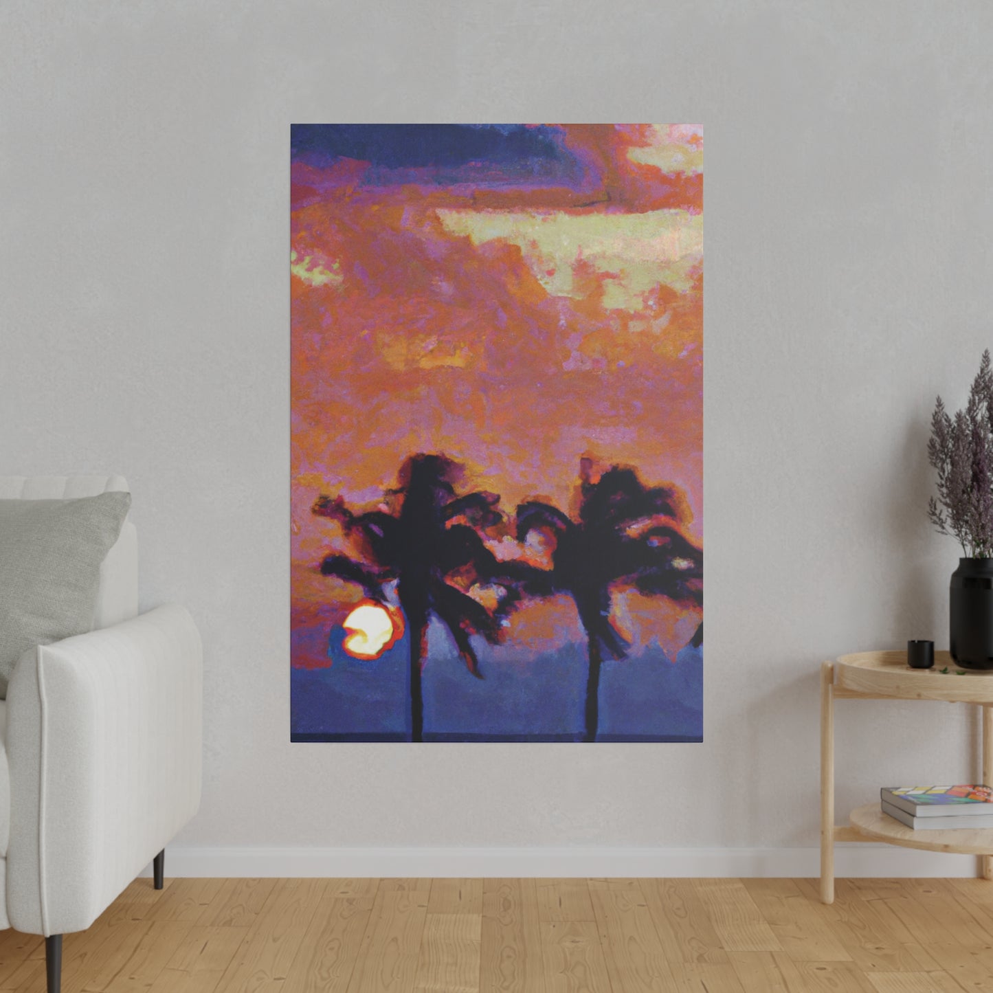 8235O - Miami Beach Sunset Painting Print | Miami | Beach | Sunset | Poster | Home Decor | Wall Art | Canvas