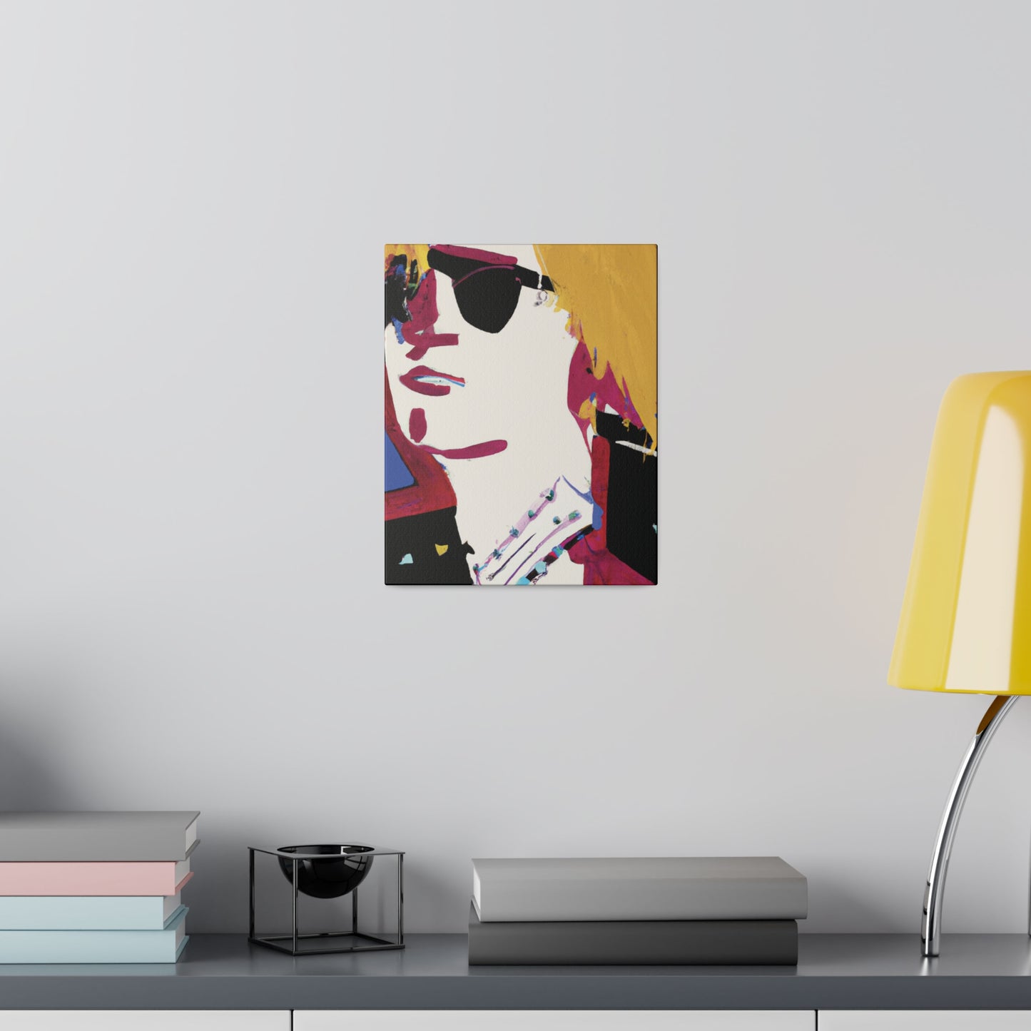 8305A - Rockstar Painting Print | Face | Abstract | Poster | Home Decor | Wall Art | Music Art | Canvas