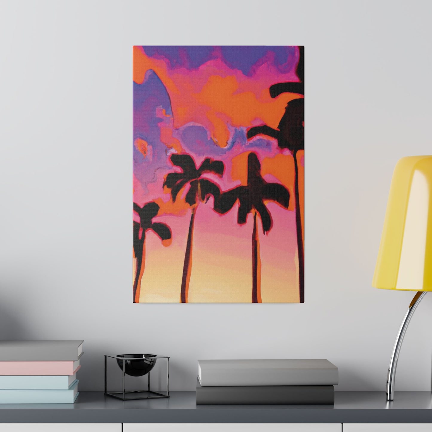 7182U - Miami Beach Sunset Painting Print | Miami | Beach | Sunset | Poster | Home Decor | Wall Art | Canvas