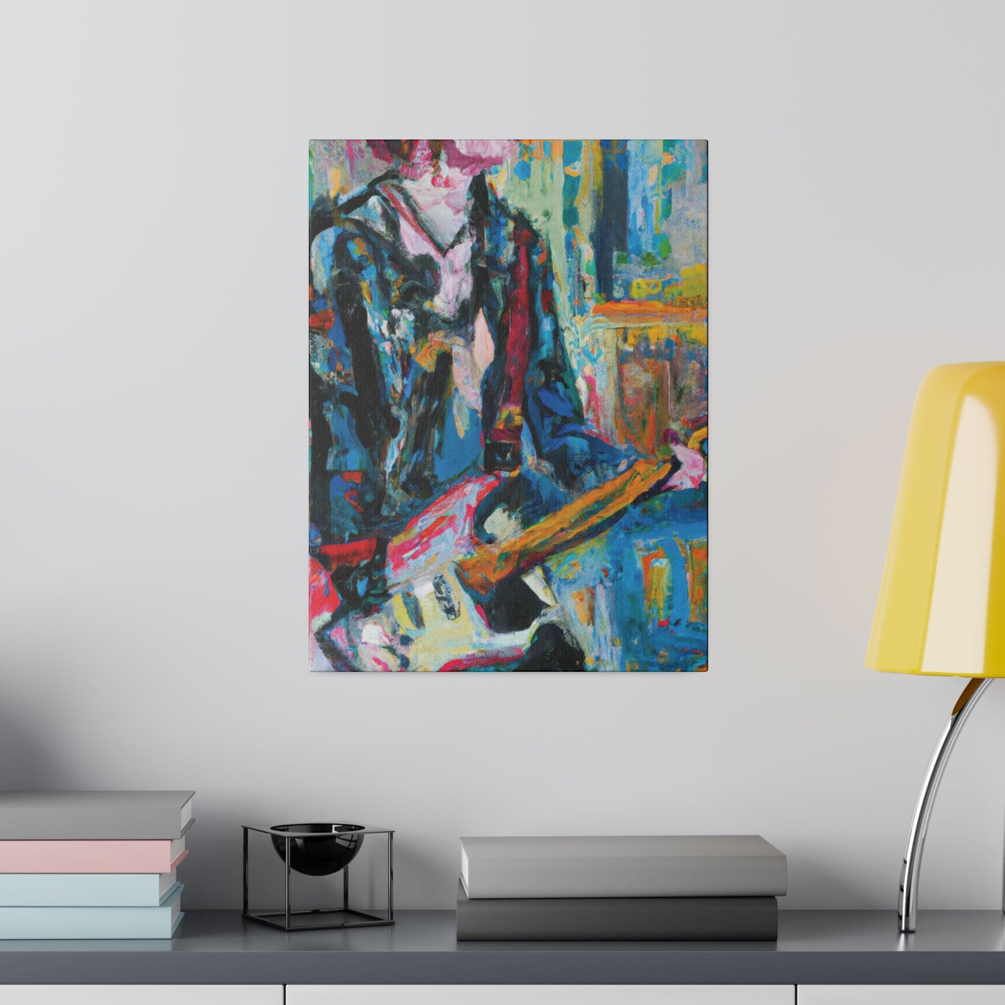 4712U - Rockstar Oil Painting Style Print | Poster | Home Decor | Wall Art | Music Art | Canvas