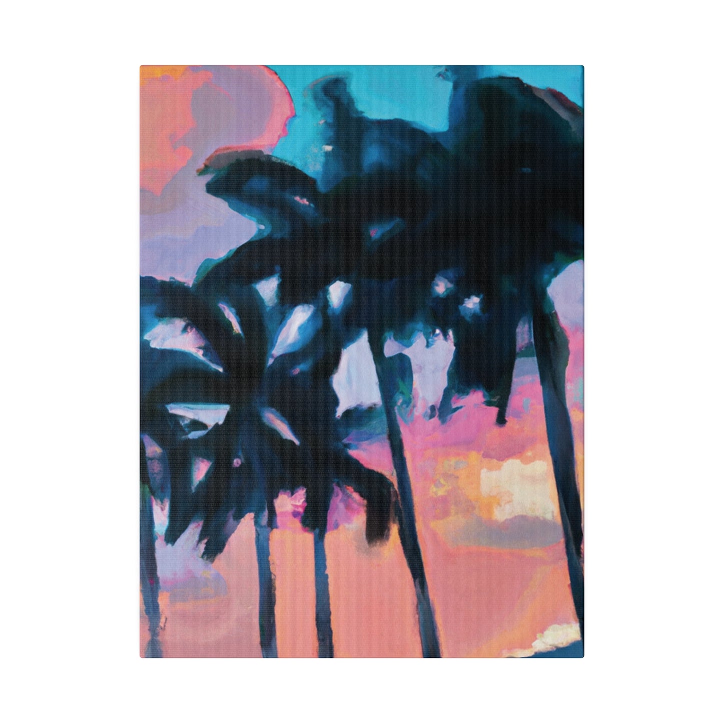 7234X - Miami Beach Sunset Painting Print | Miami | Beach | Sunset | Poster | Home Decor | Wall Art | Canvas