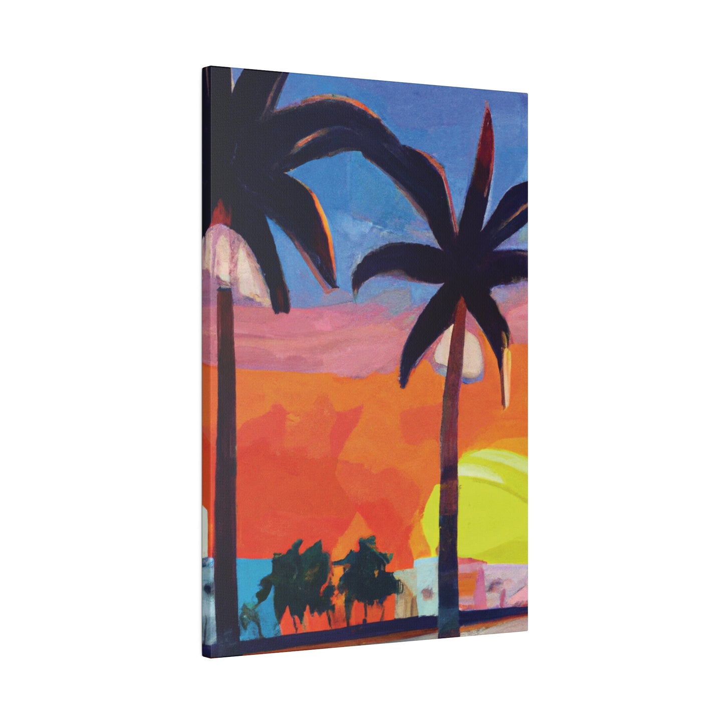 7368X - Miami Beach Sunset Painting Print | Miami | Beach | Sunset | Poster | Home Decor | Wall Art | Canvas