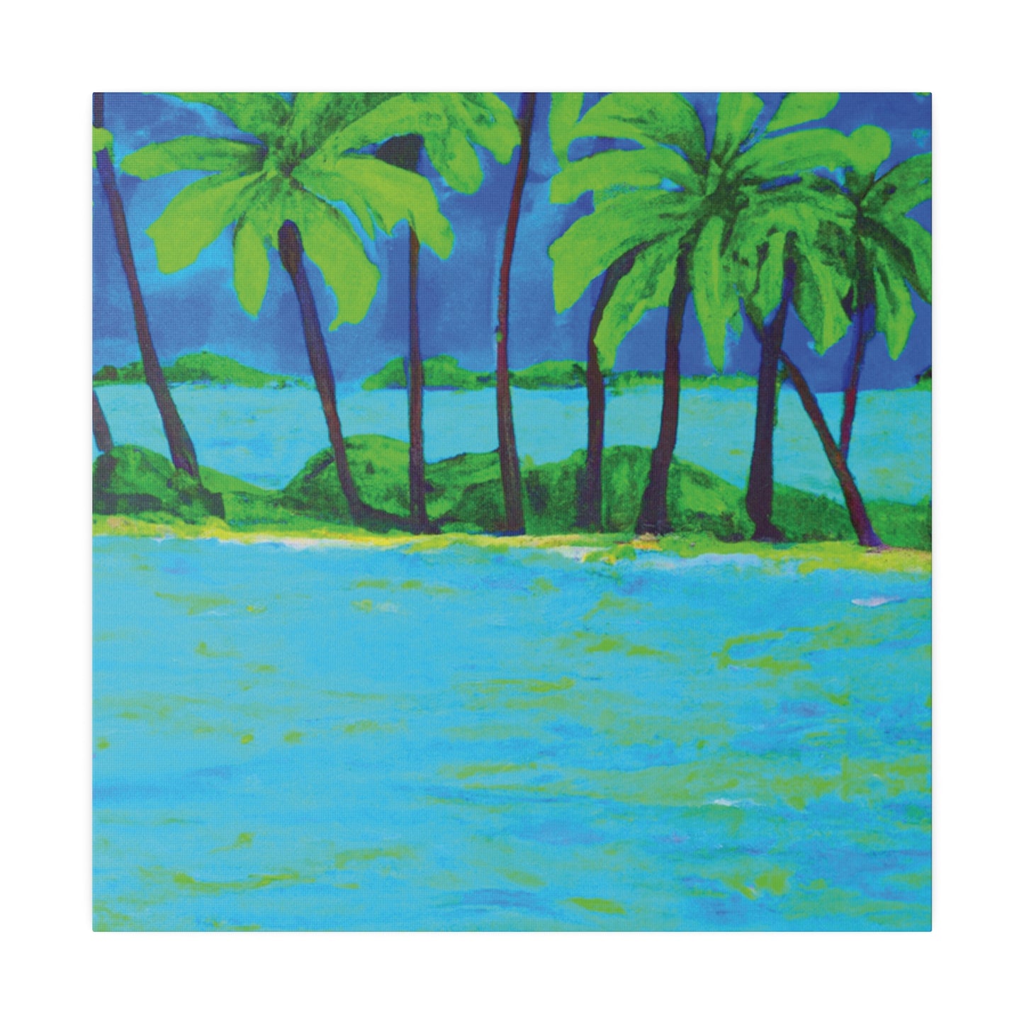 3148Z - Bahamas Ocean Painting Print | Bahamas | Ocean | Beach | Poster | Home Decor | Wall Art | Canvas