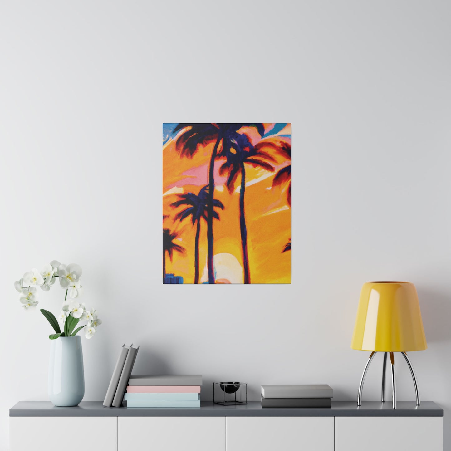 2067G - Miami Beach Sunset Painting Print | Miami | Beach | Sunset | Poster | Home Decor | Wall Art | Canvas