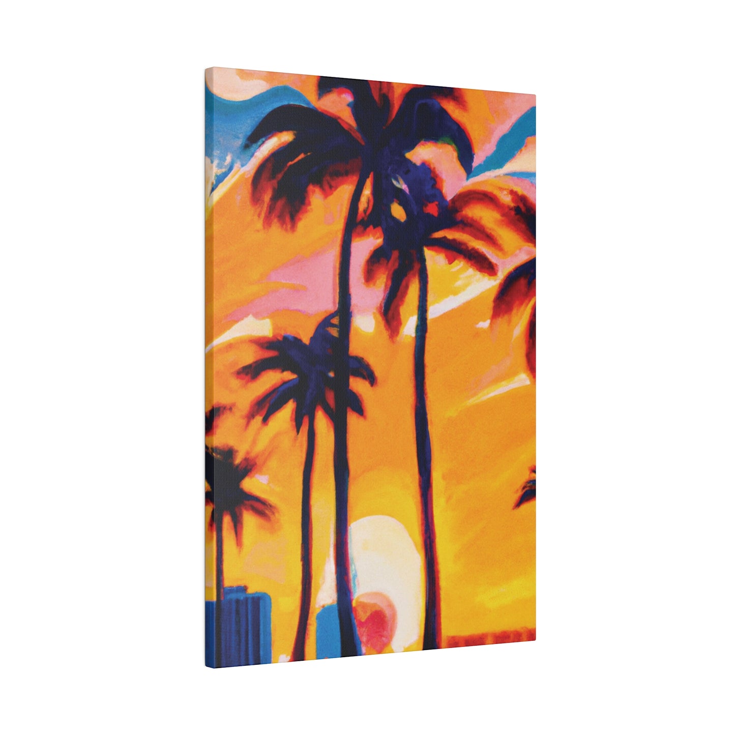 2067G - Miami Beach Sunset Painting Print | Miami | Beach | Sunset | Poster | Home Decor | Wall Art | Canvas