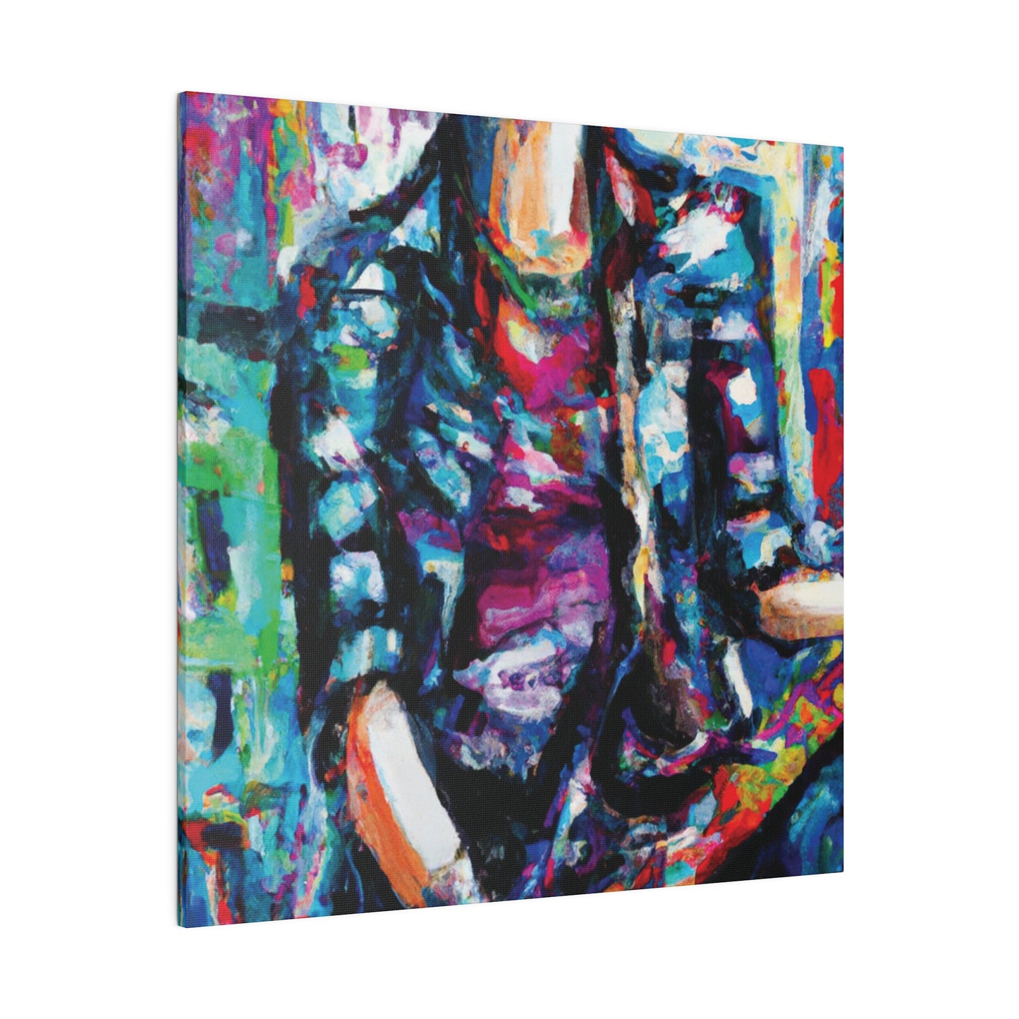 5033P - Rockstar Oil Painting Style Print | Poster | Home Decor | Wall Art | Music Art | Canvas