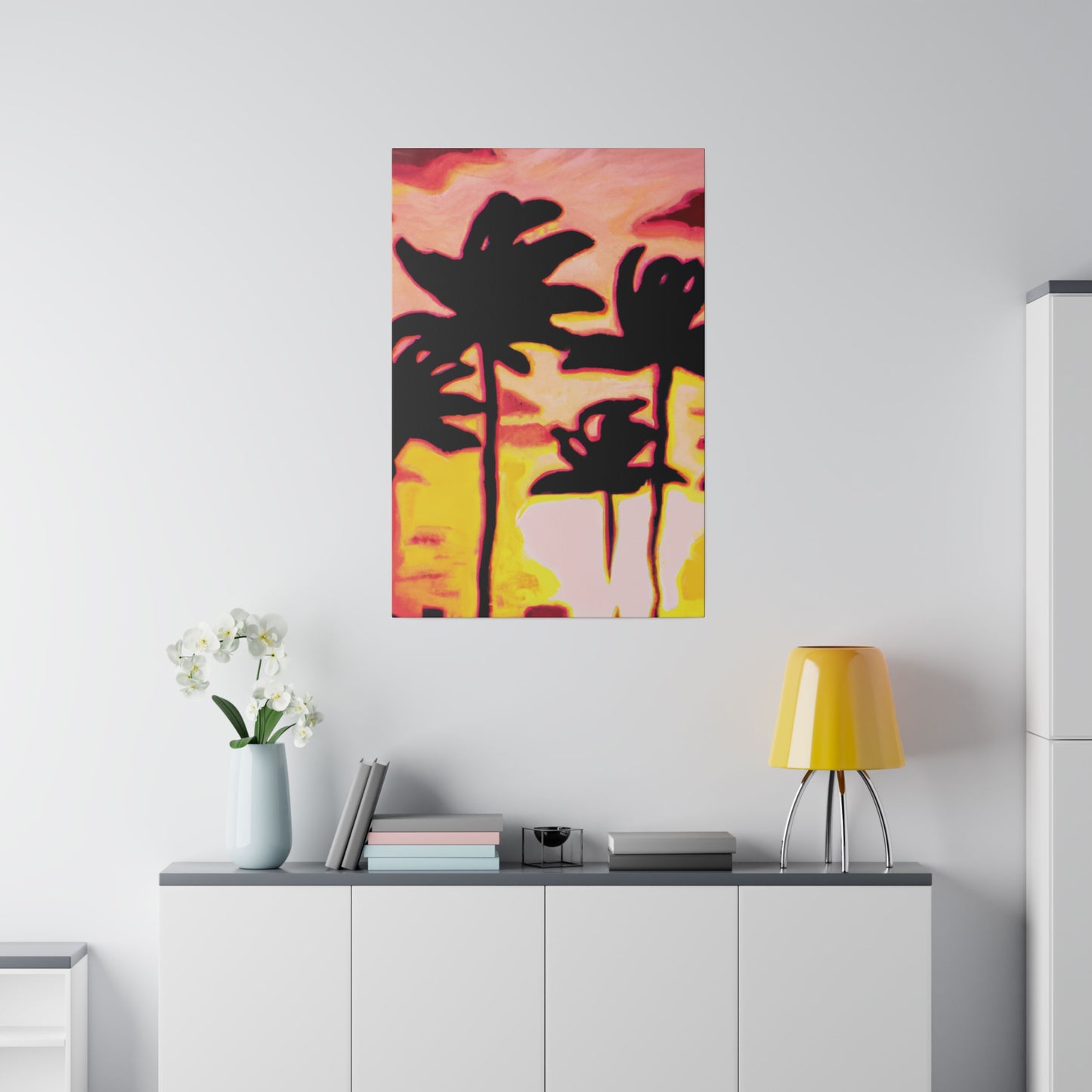 9329P - Miami Beach Sunset Painting Print | Miami | Beach | Sunset | Poster | Home Decor | Wall Art | Canvas