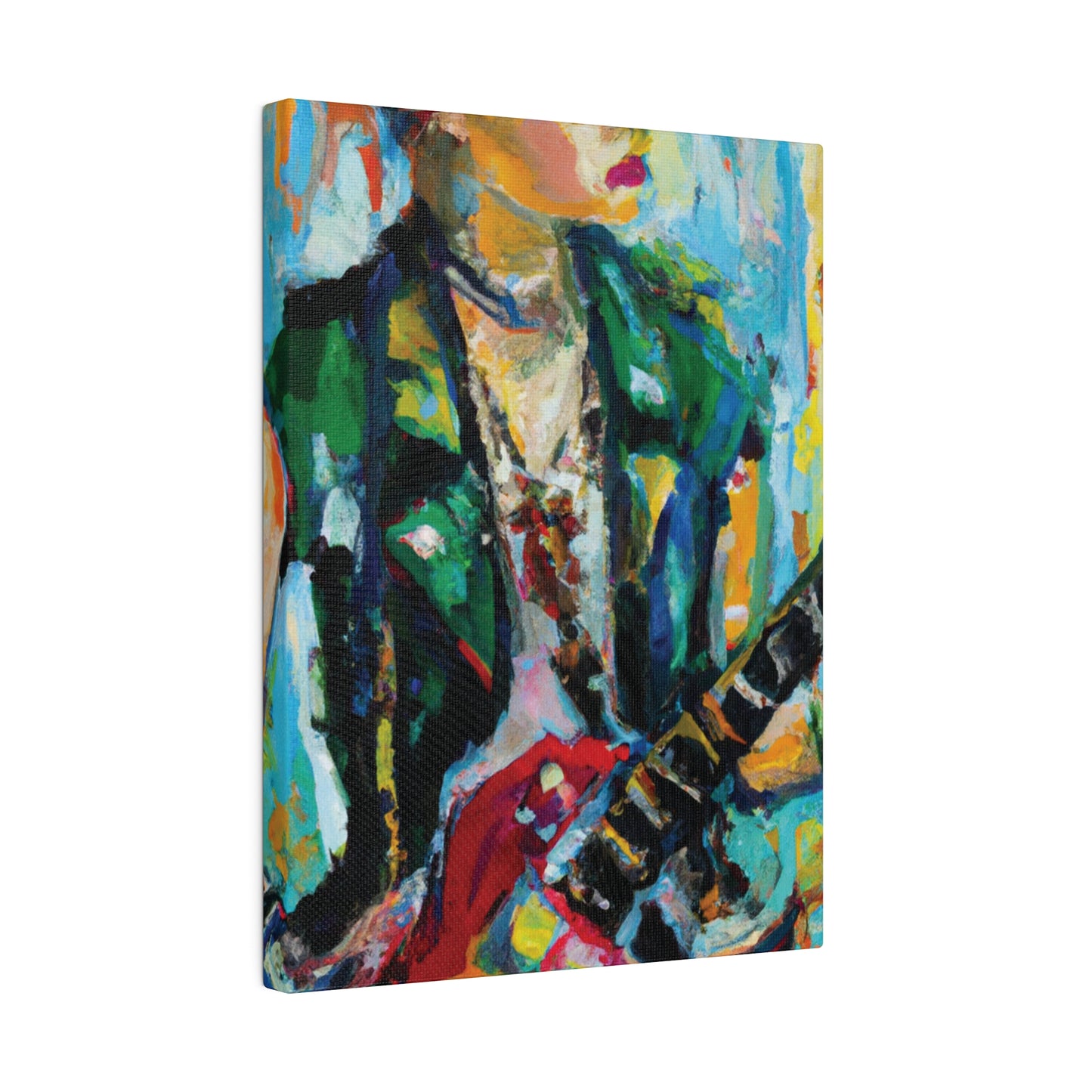 8554D - Rockstar Oil Painting Style Print | Poster | Home Decor | Wall Art | Music Art | Canvas