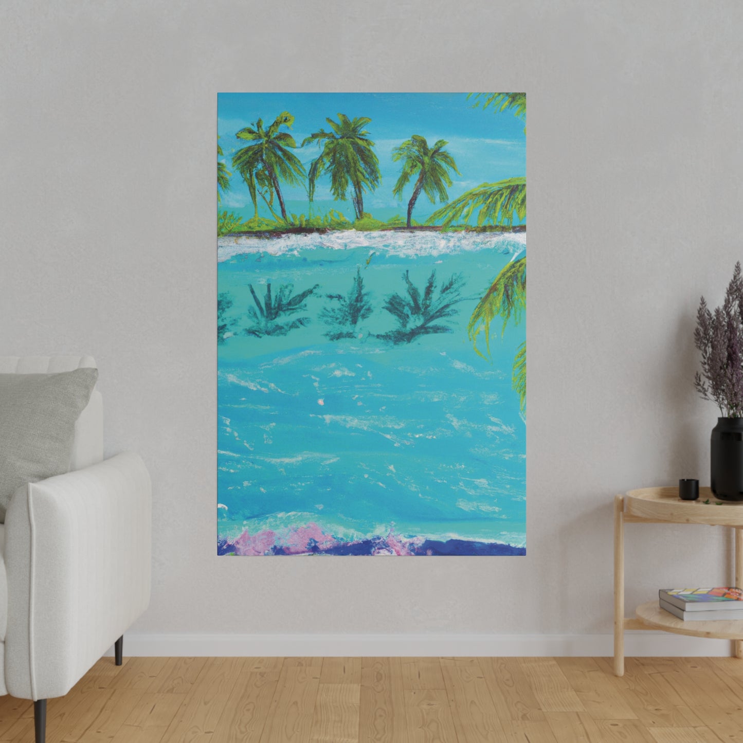 8321K - Bahamas Ocean Painting Print | Bahamas | Ocean | Beach | Poster | Home Decor | Wall Art | Canvas