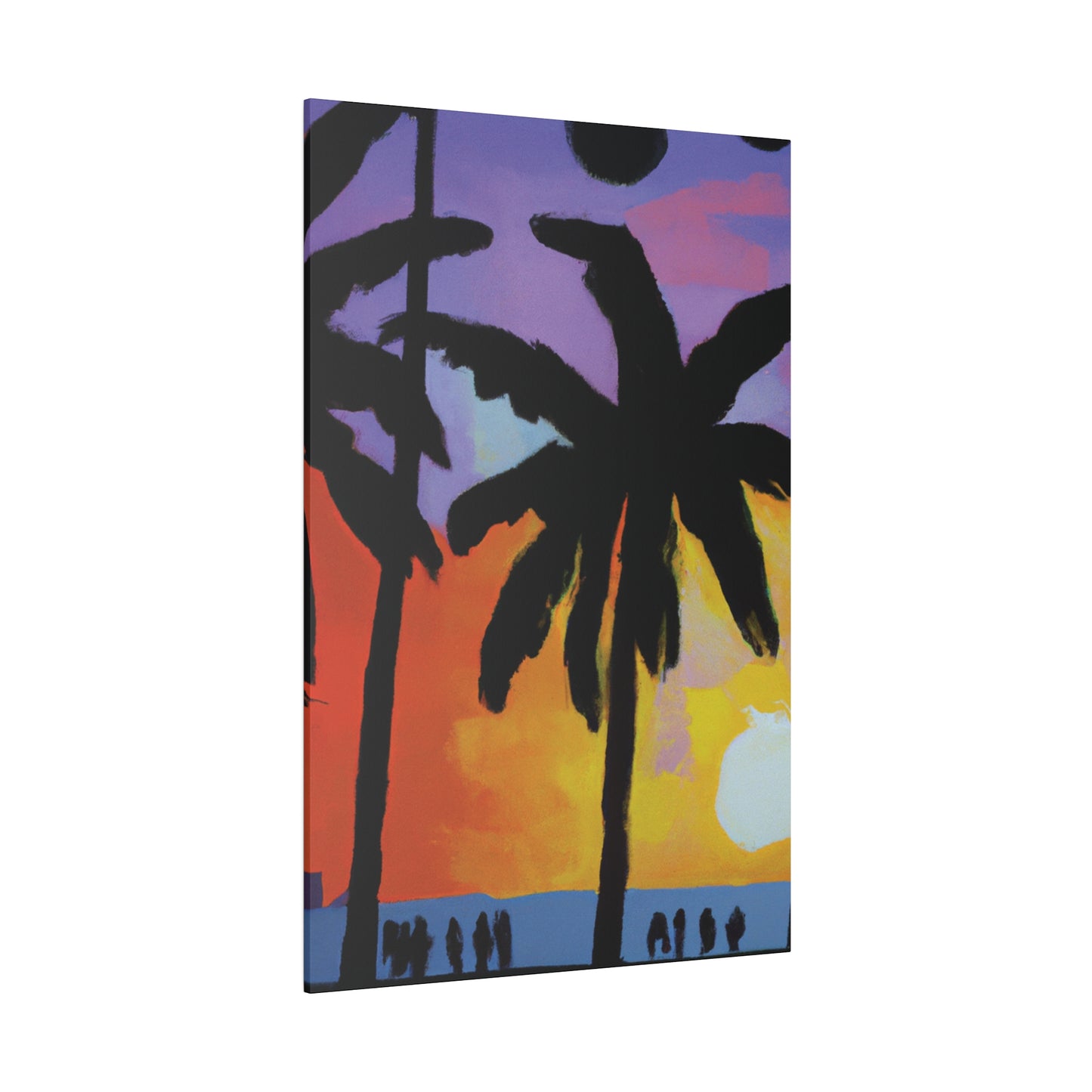 8594V - Miami Beach Sunset Painting Print | Miami | Beach | Sunset | Poster | Home Decor | Wall Art | Canvas