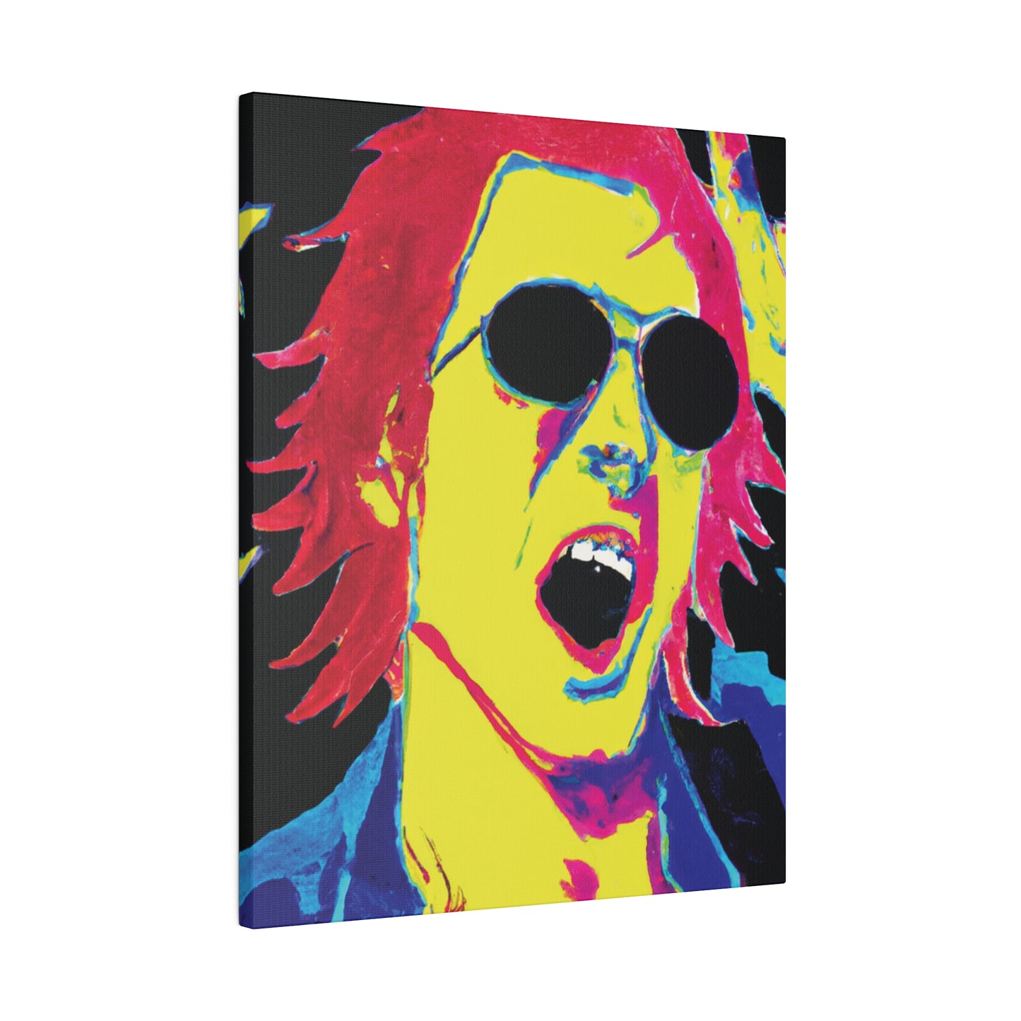 3158P - Rockstar Painting Print | Face | Abstract | Poster | Home Decor | Wall Art | Music Art | Canvas