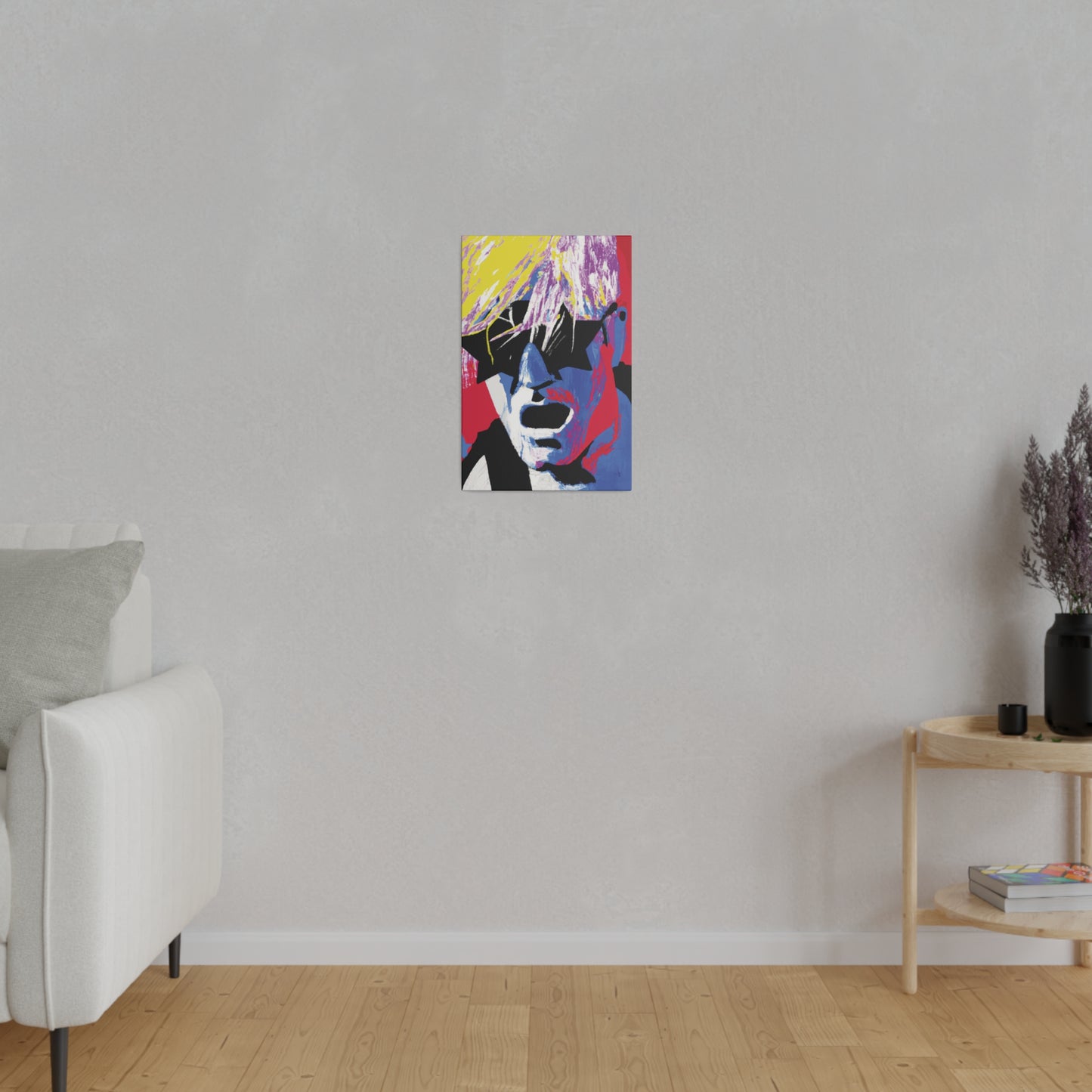 4837X - Rockstar Painting Print | Face | Abstract | Poster | Home Decor | Wall Art | Music Art | Canvas