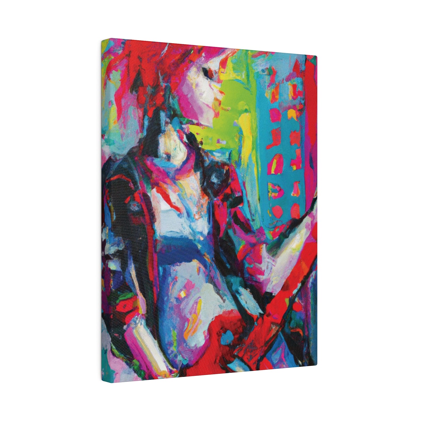 2177U - Rockstar Oil Painting Style Print | Poster | Home Decor | Wall Art | Music Art | Canvas