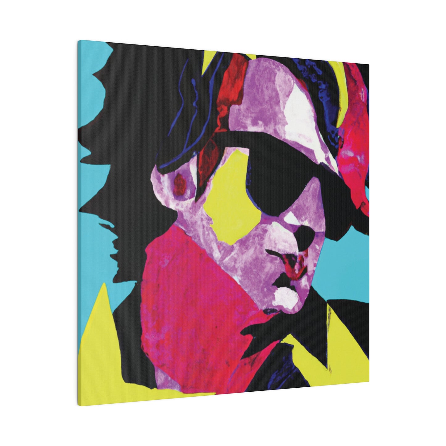 6749z - Rockstar Painting Print | Face | Abstract | Poster | Home Decor | Wall Art | Music Art | Canvas