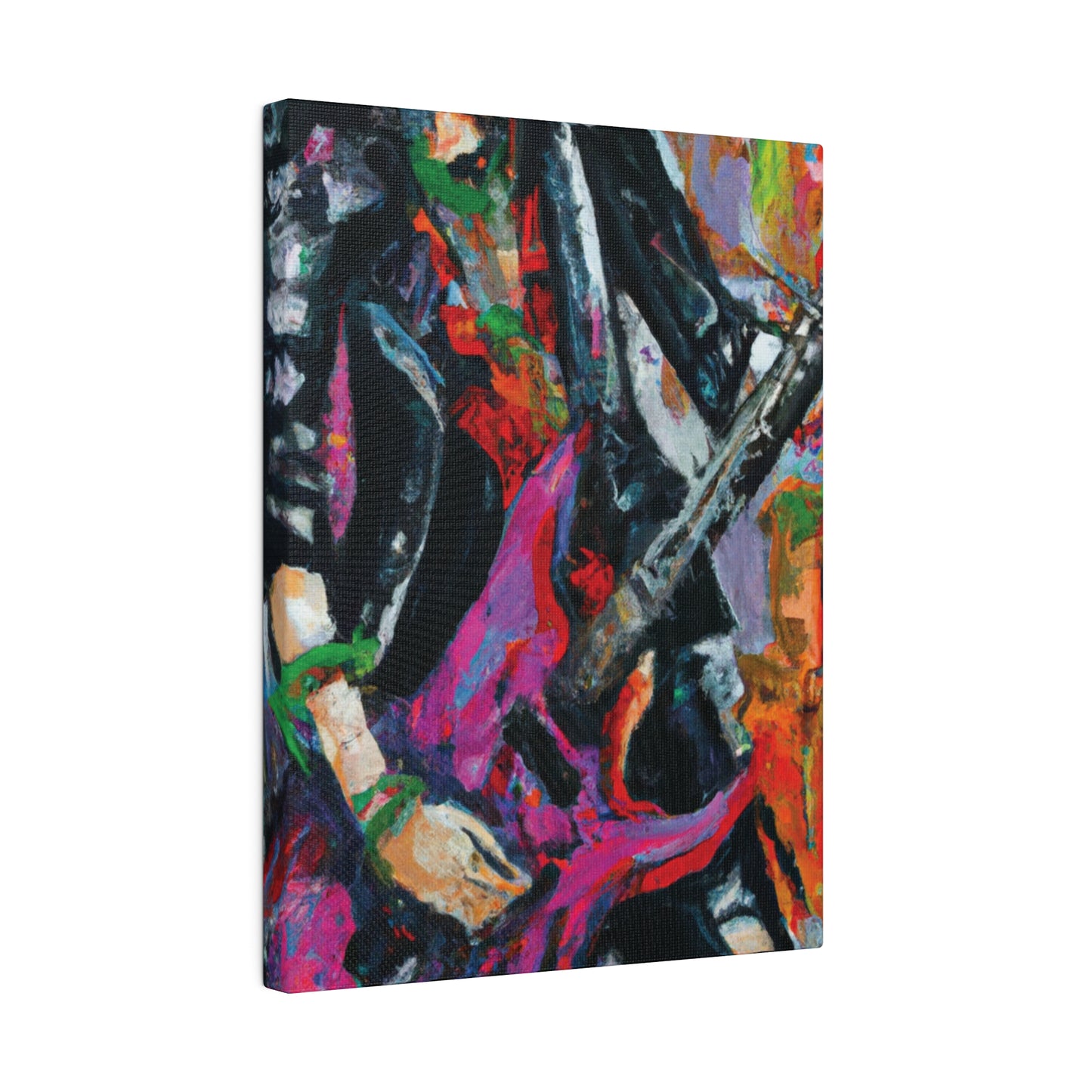 3622Z - Rockstar Oil Painting Style Print | Poster | Home Decor | Wall Art | Music Art | Canvas