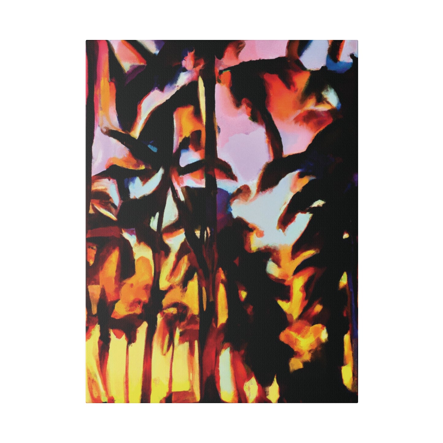 9123T - Miami Beach Sunset Painting Print | Miami | Beach | Sunset | Poster | Home Decor | Wall Art | Canvas