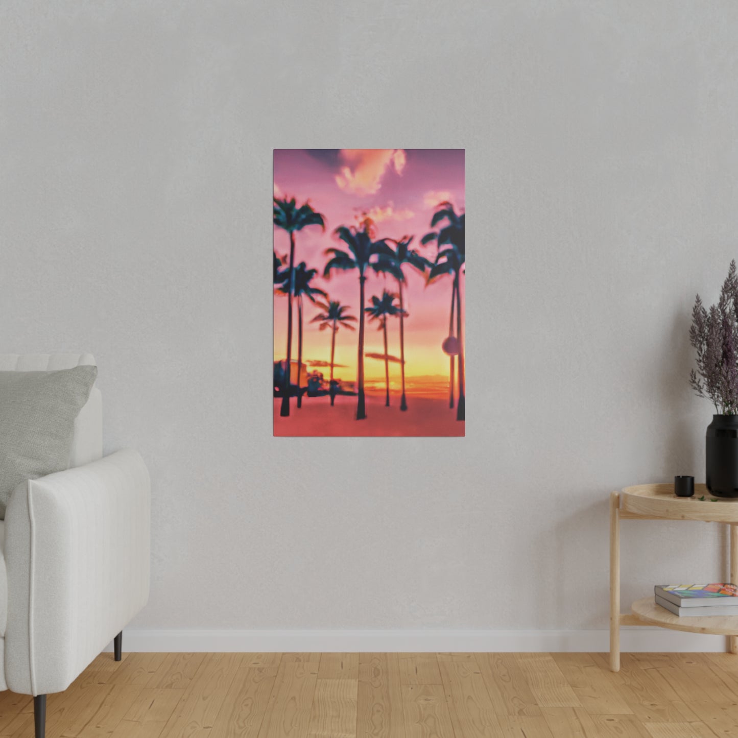 8183G - Miami Beach Sunset Painting Print | Miami | Beach | Sunset | Poster | Home Decor | Wall Art | Canvas