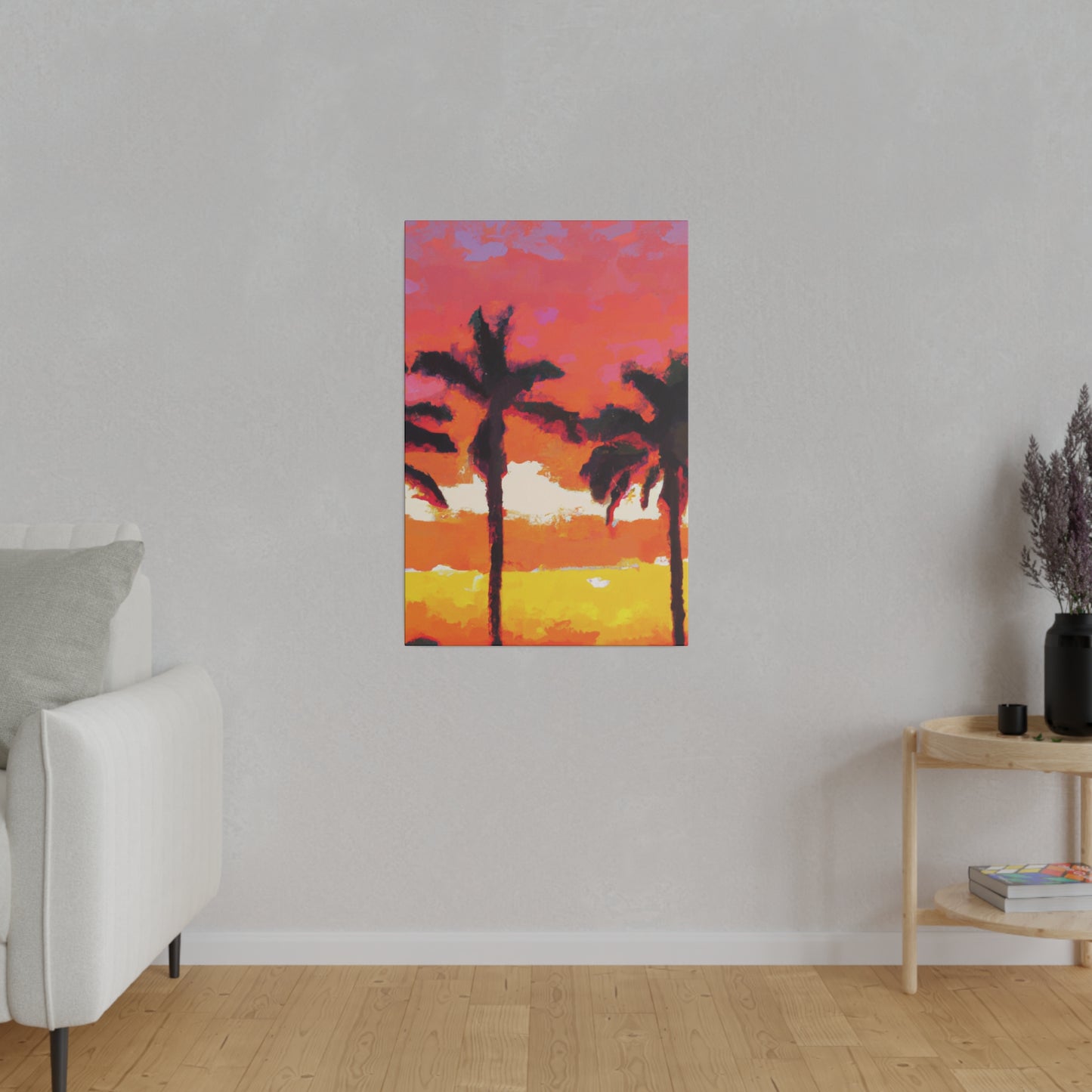 9356P - Miami Beach Sunset Painting Print | Miami | Beach | Sunset | Poster | Home Decor | Wall Art | Canvas