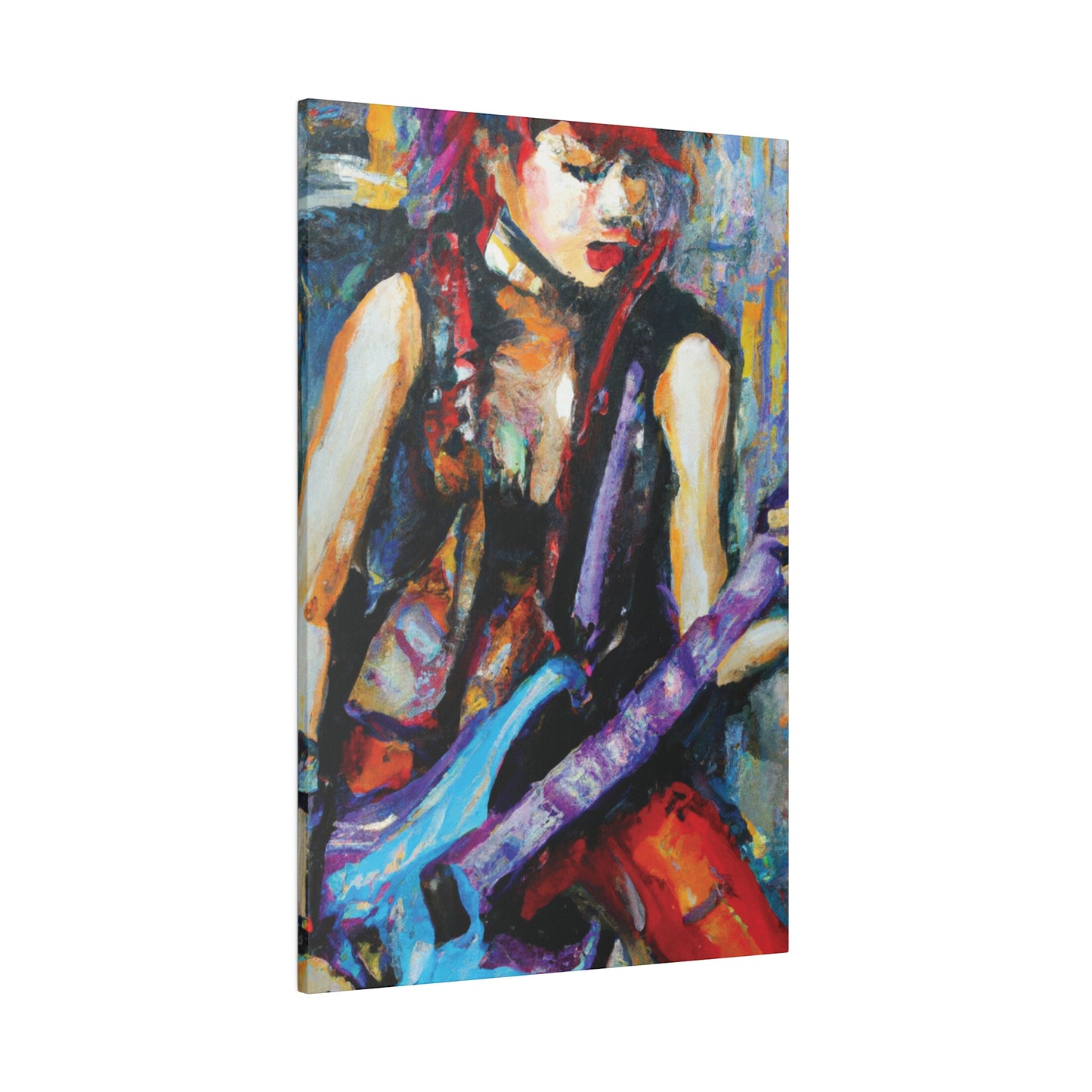 6251Z - Rockstar Oil Painting Style Print | Poster | Home Decor | Wall Art | Music Art | Canvas