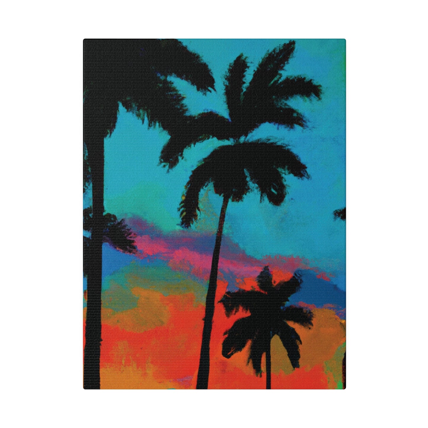 2838A - Miami Beach Sunset Painting Print | Miami | Beach | Sunset | Poster | Home Decor | Wall Art | Canvas
