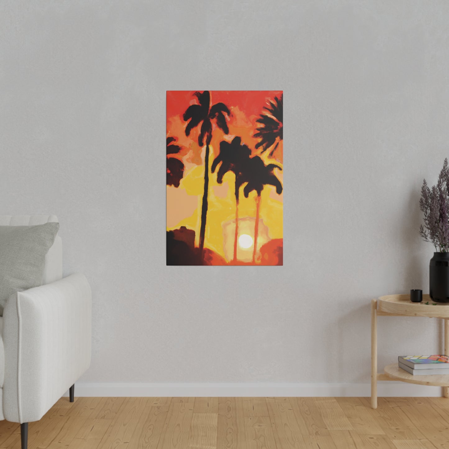 3259B - Miami Beach Sunset Painting Print | Miami | Beach | Sunset | Poster | Home Decor | Wall Art | Canvas