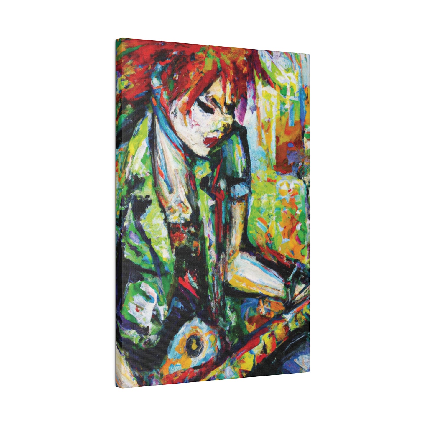 2204G - Rockstar Oil Painting Style Print | Poster | Home Decor | Wall Art | Music Art | Canvas