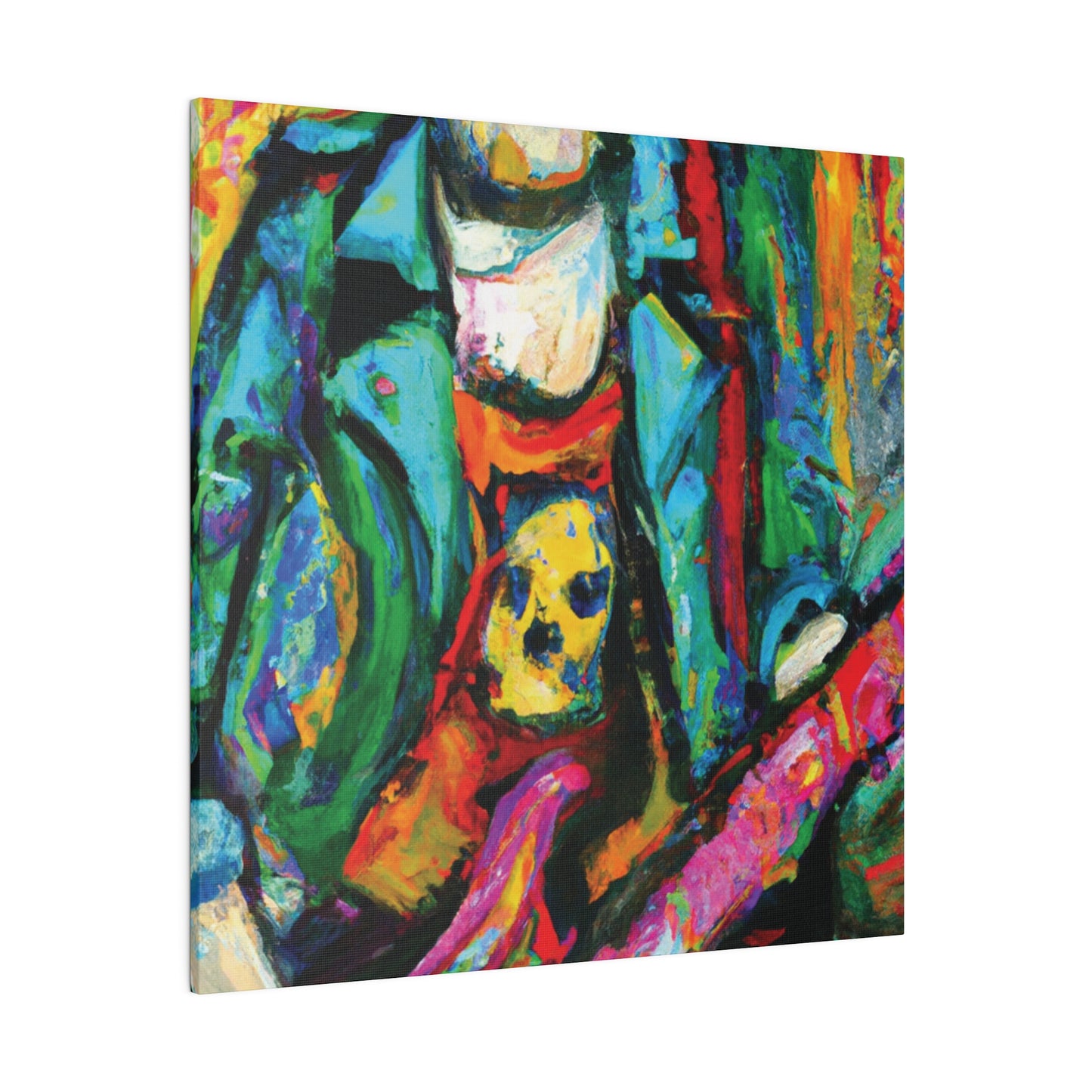 3118K - Rockstar Oil Painting Style Print | Poster | Home Decor | Wall Art | Music Art | Canvas