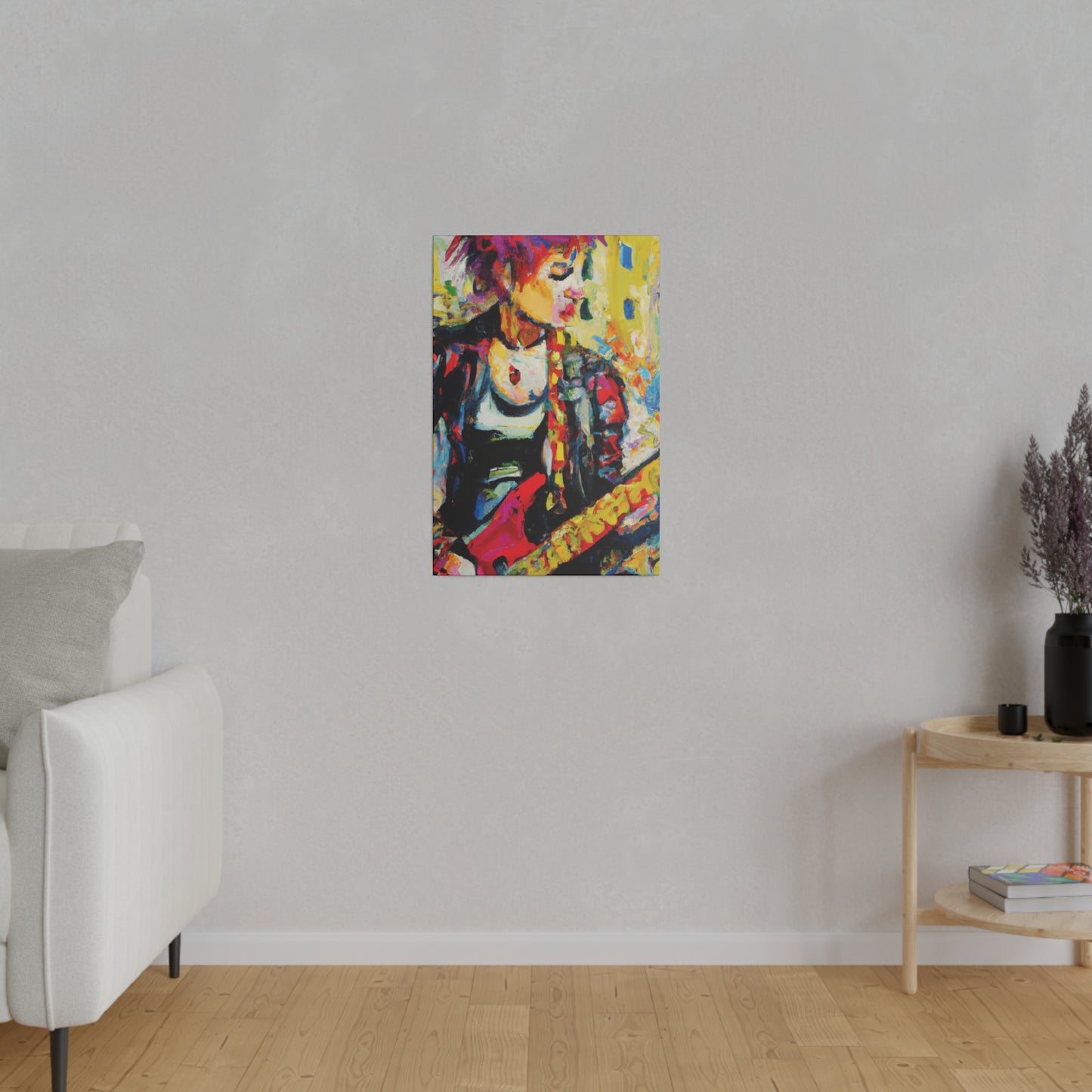 8768U - Rockstar Oil Painting Style Print | Poster | Home Decor | Wall Art | Music Art | Canvas