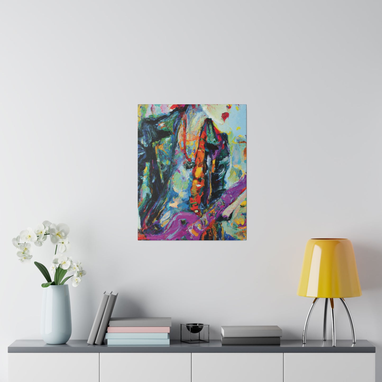 9351Q - Rockstar Oil Painting Style Print | Poster | Home Decor | Wall Art | Music Art | Canvas