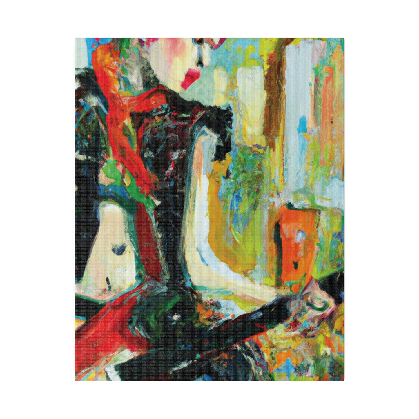 4824H - Rockstar Oil Painting Style Print | Poster | Home Decor | Wall Art | Music Art | Canvas