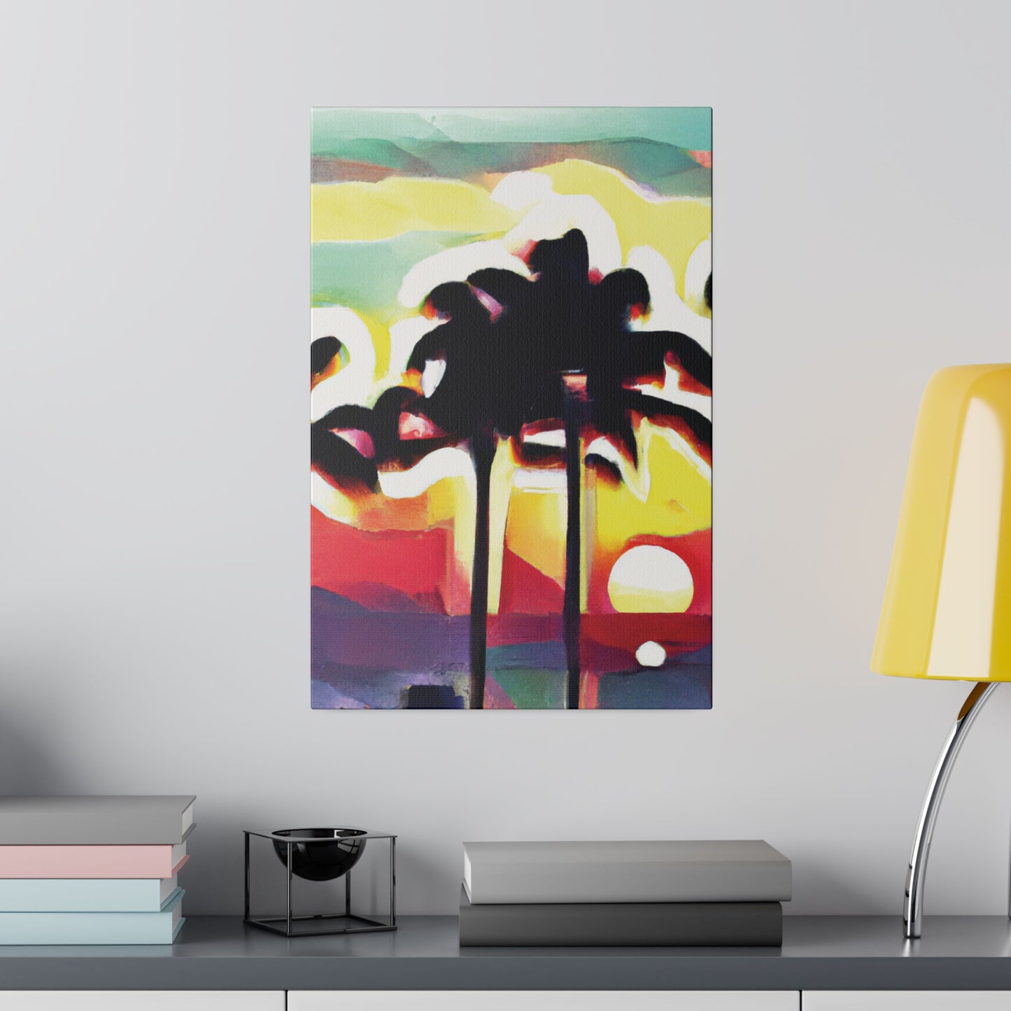 4134X - Miami Beach Sunset Painting Print | Miami | Beach | Sunset | Poster | Home Decor | Wall Art | Canvas