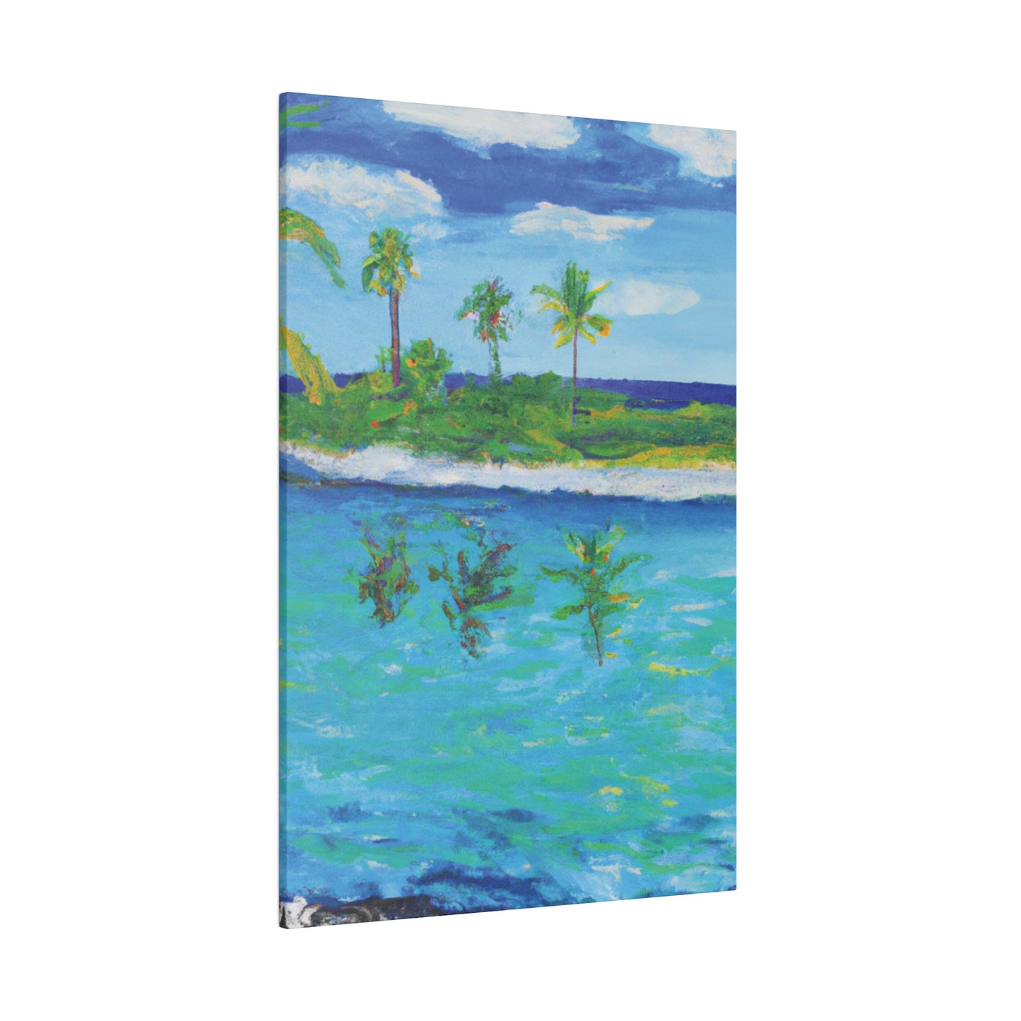 7382P - Bahamas Ocean Painting Print | Bahamas | Ocean | Beach | Poster | Home Decor | Wall Art | Canvas