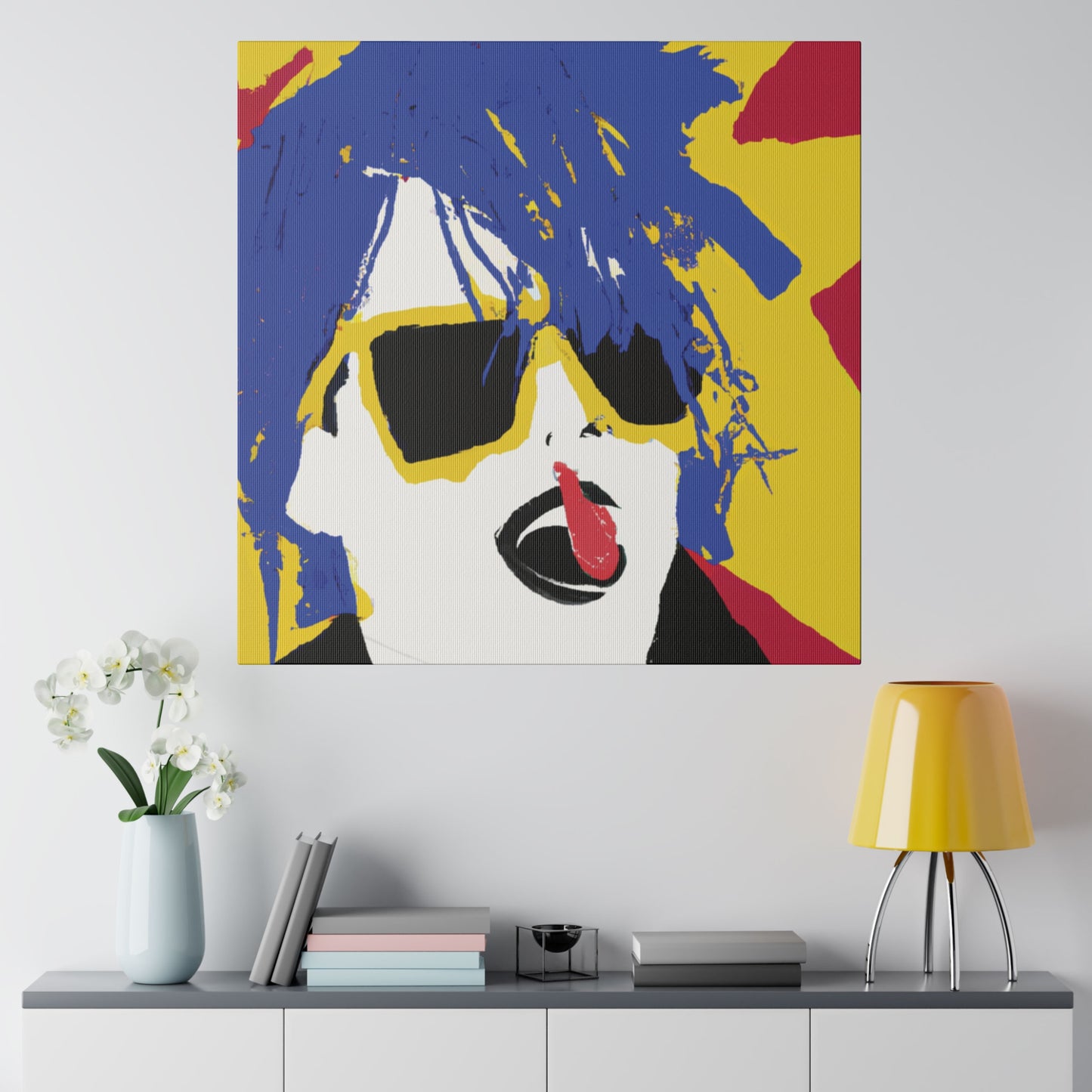 3157P - Rockstar Painting Print | Face | Abstract | Poster | Home Decor | Wall Art | Music Art | Canvas