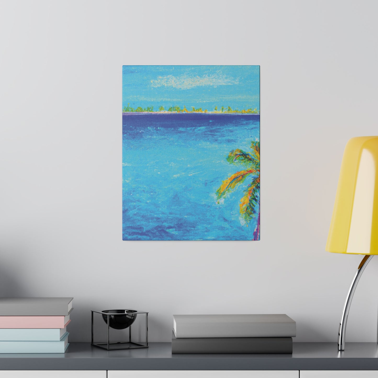 7666Q - Bahamas Ocean Painting Print | Bahamas | Ocean | Beach | Poster | Home Decor | Wall Art | Canvas